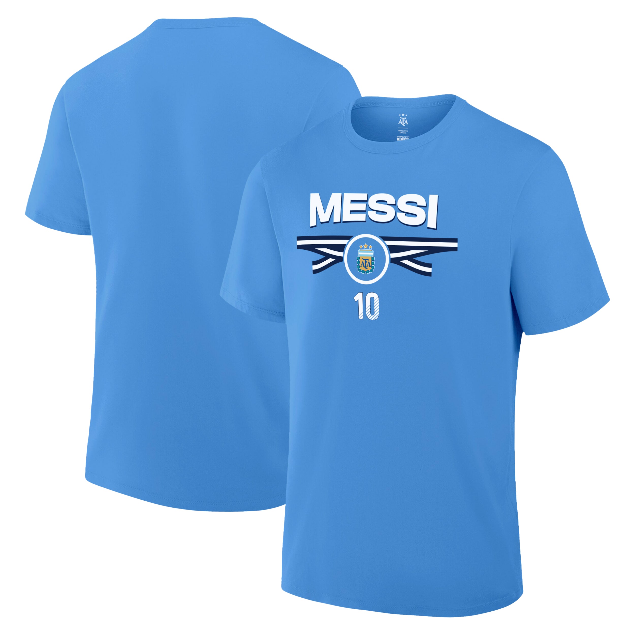Argentina T-Shirt Light Blue Front Back