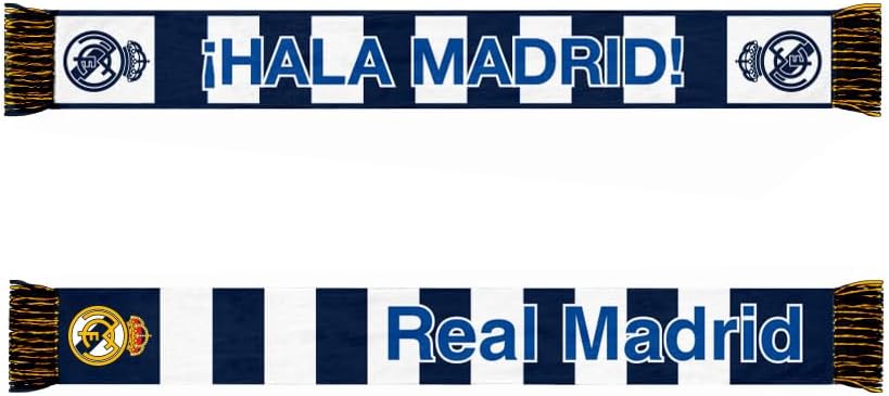 Ultimate Fan Pack: Officially Licensed CF Real Madrid Soccer Bag, Scarf, Jacket & Shirts 5 Piece Value Set