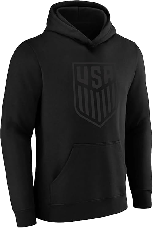 U.S. Soccer Blackout Unisex Youth Cotton Pullover Hoodie