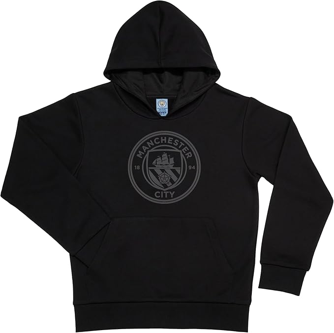 Manchester City Blackout Unisex Youth Cotton Pullover Hoodie