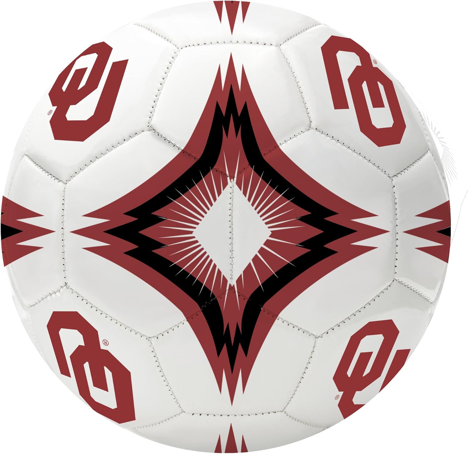 Oklahoma University Kaleidoscope Regulation Size 5" College Soccer Ball