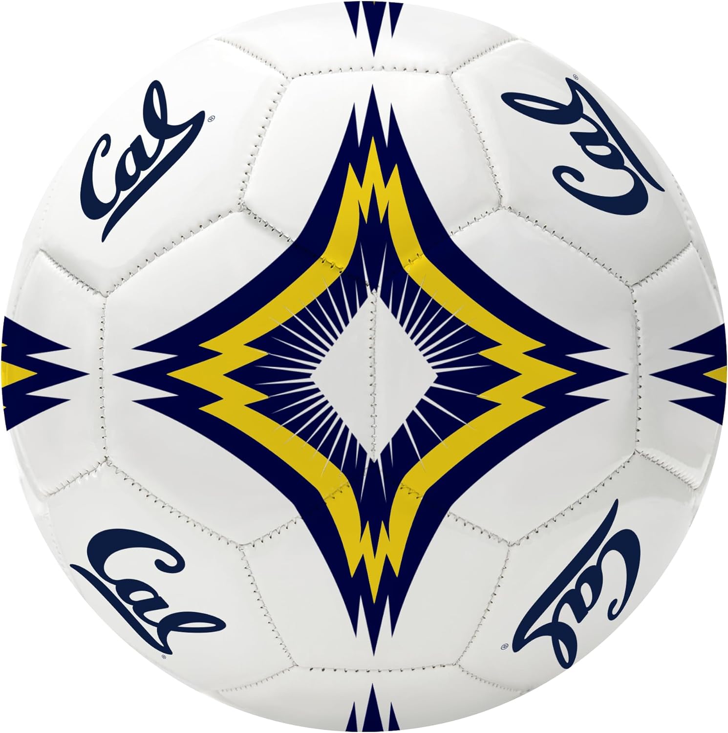 Cal Berkeley Kaleidoscope Regulation Size 5" College Soccer Ball