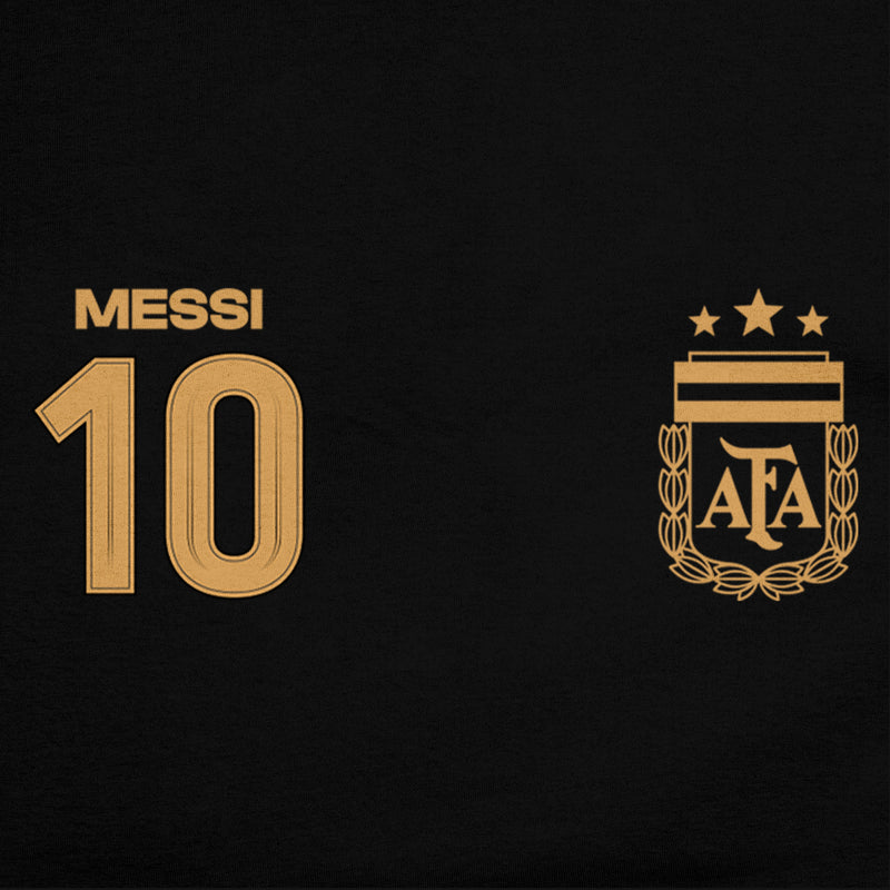 Lionel Messi Hoodie Detail Black