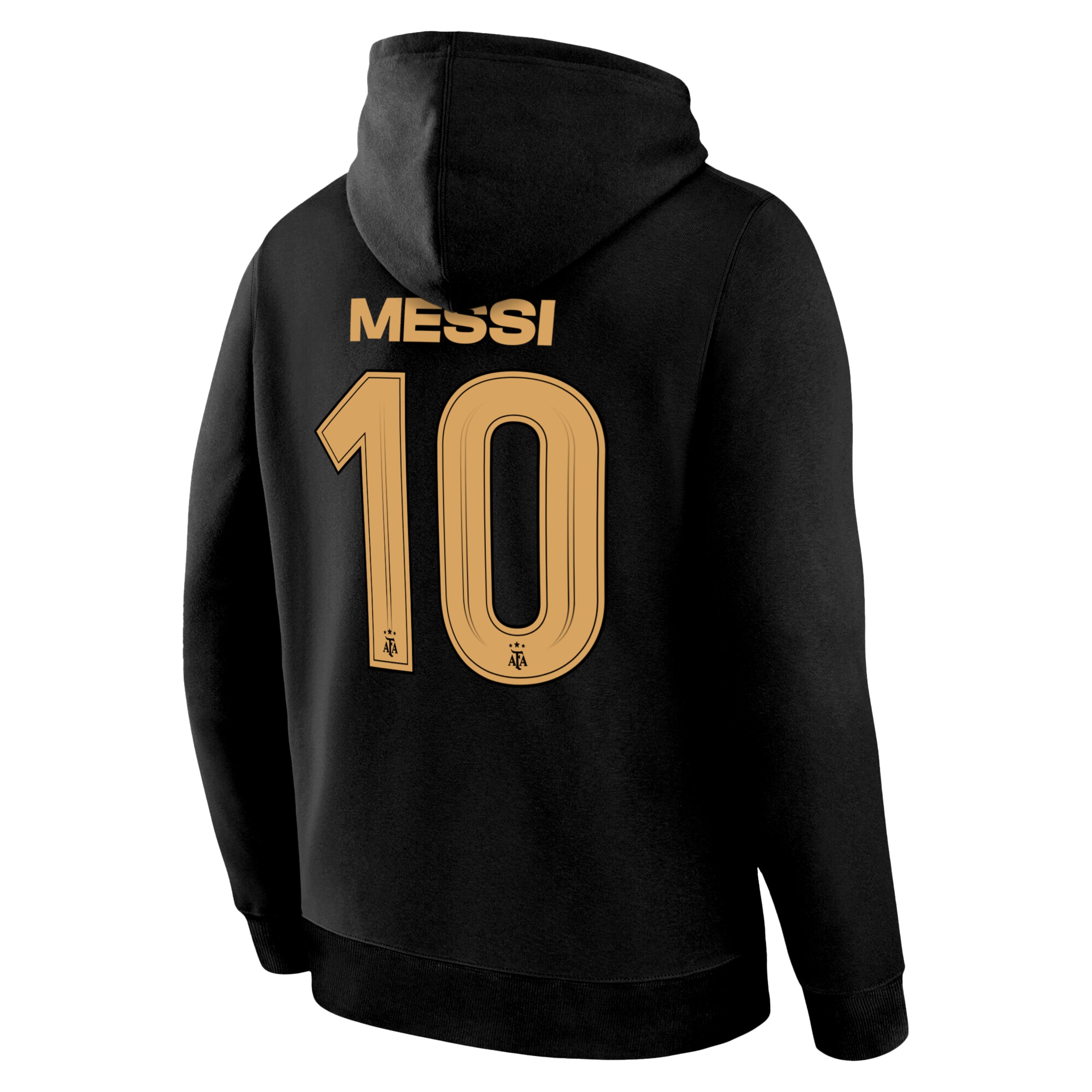 Lionel Messi Black Hoodie Back 