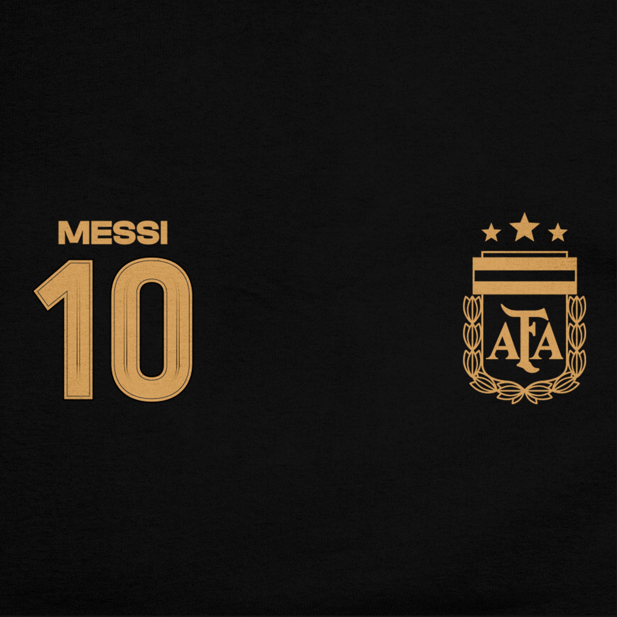 Lionel Messi Black Hoodie Detail 