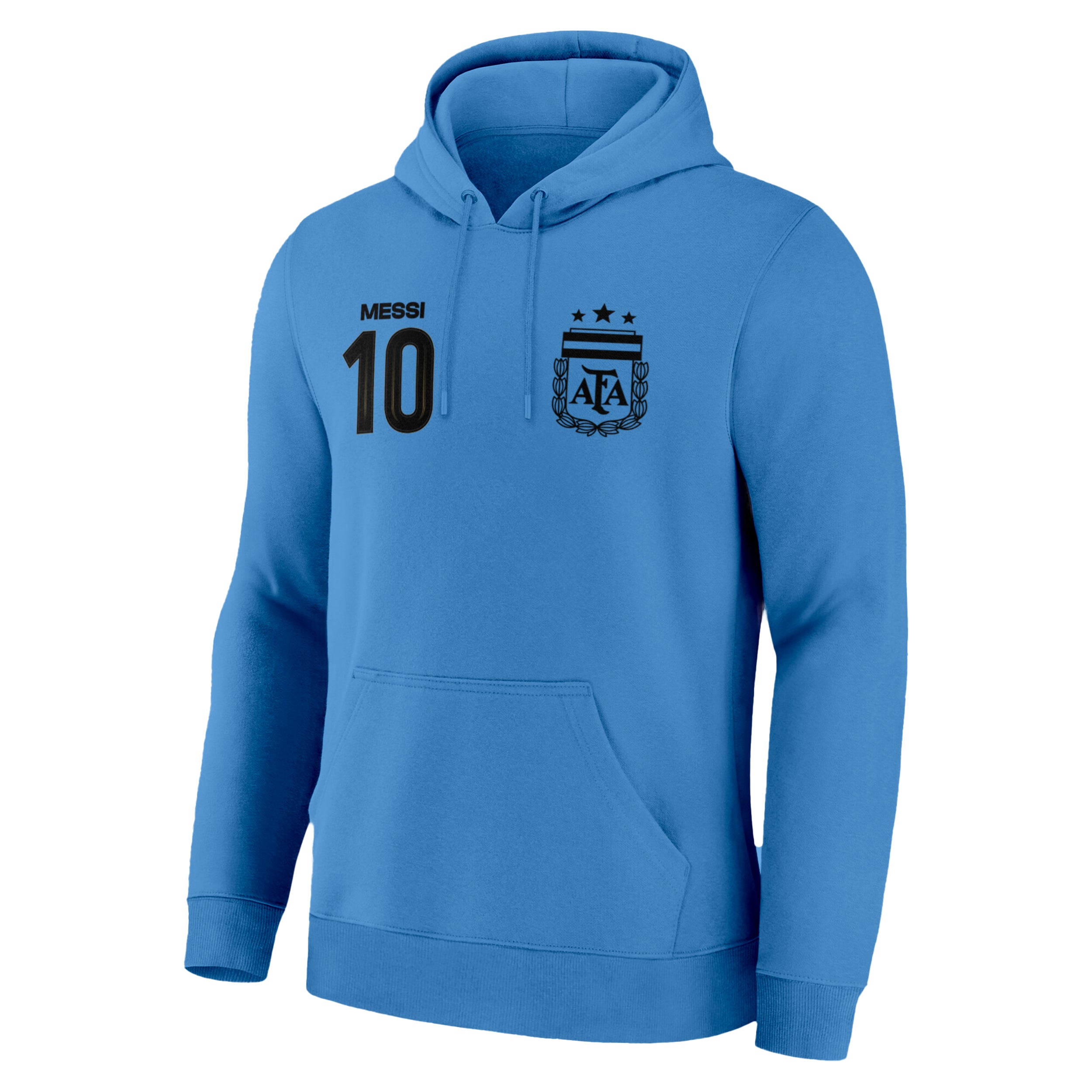 Lionel Messi Hoodie Front Light Blue