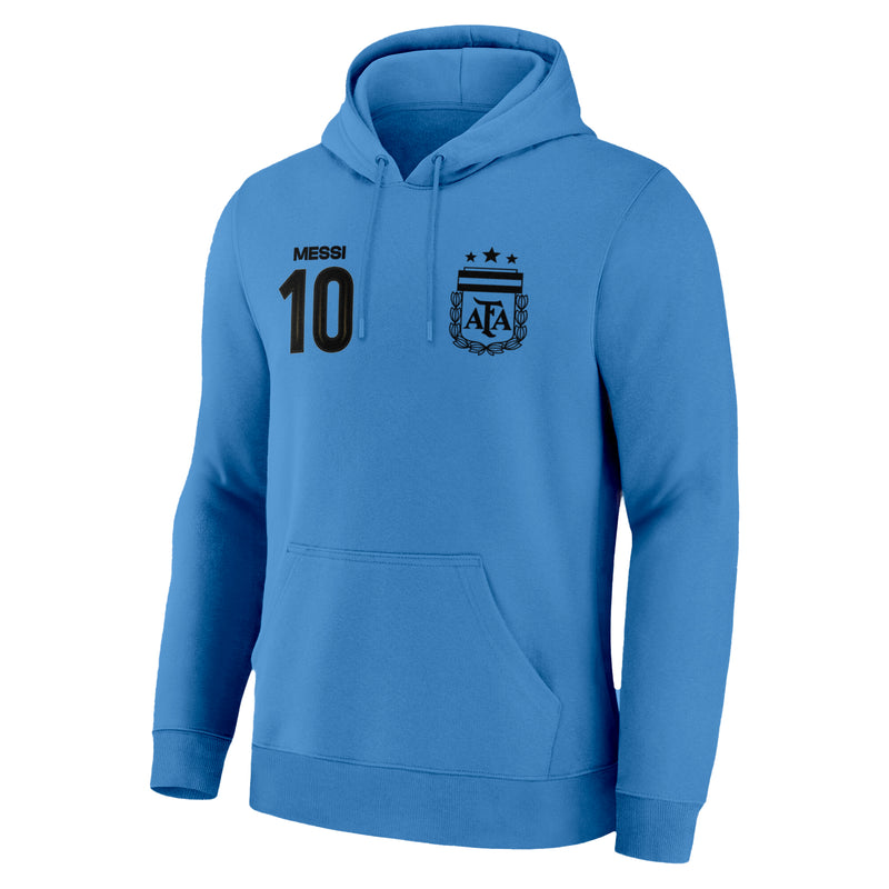 Lionel Messi Hoodie Front Light Blue