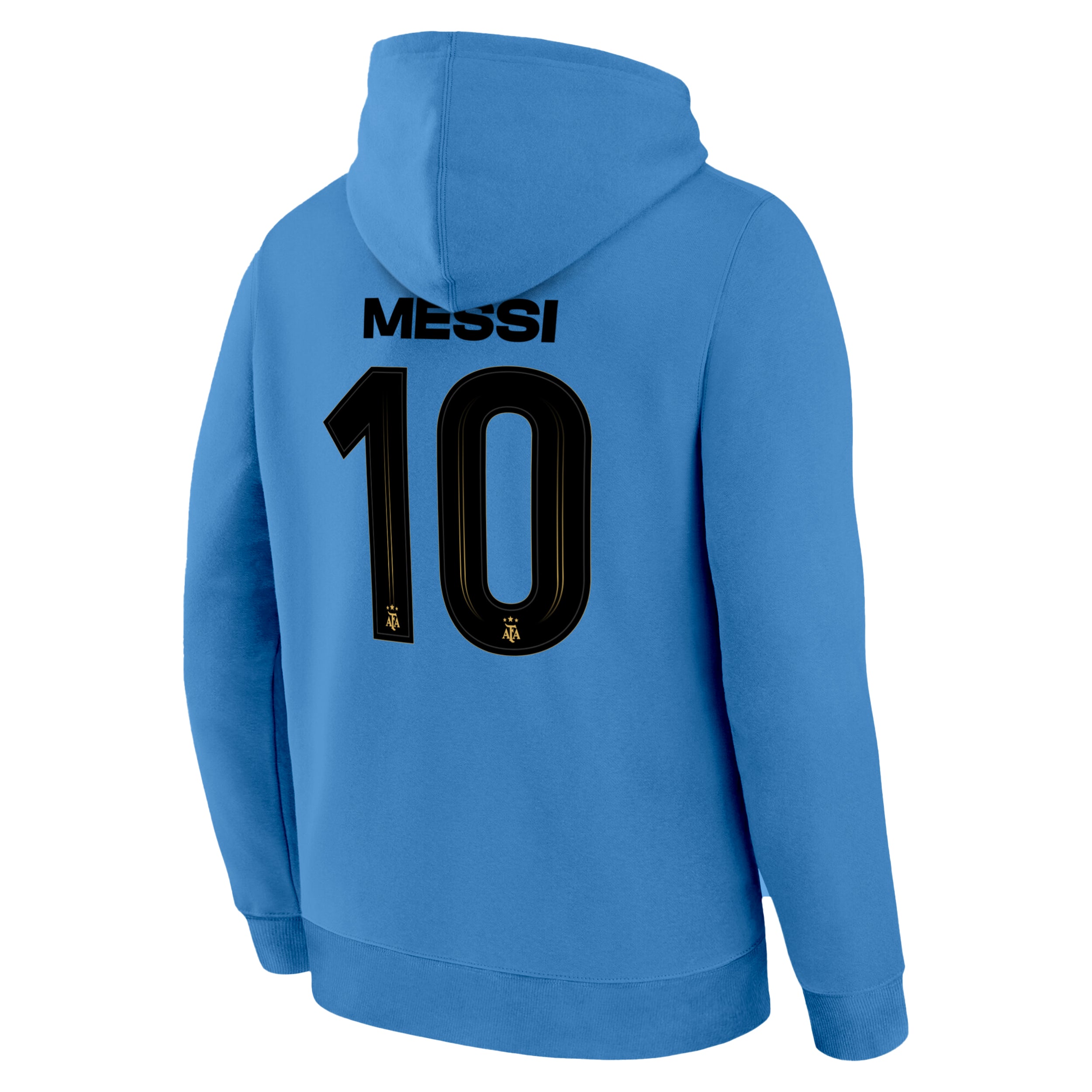 Lionel Messi Hoodie Back Light Blue