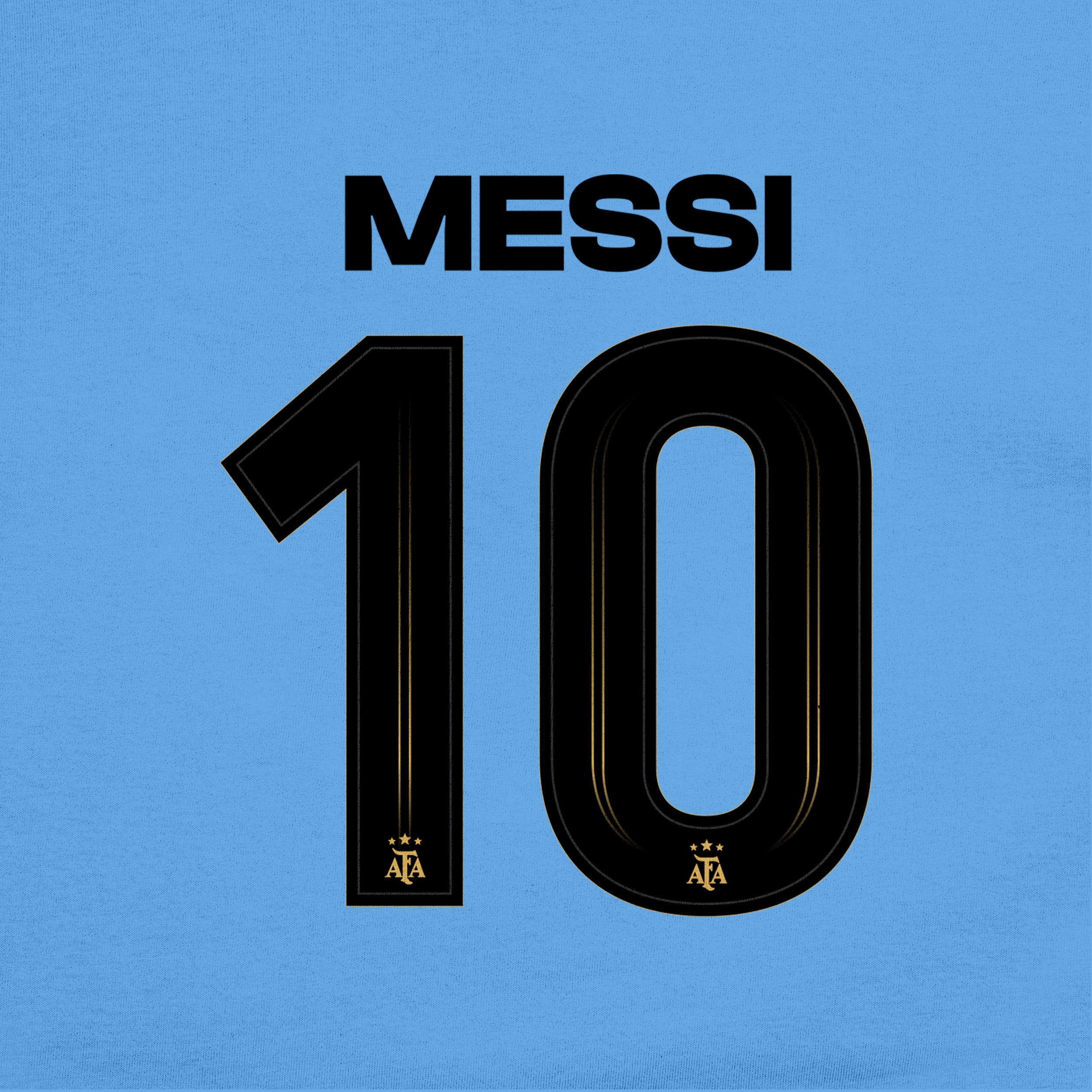 Lionel Messi Hoodie Detail 2 Light Blue