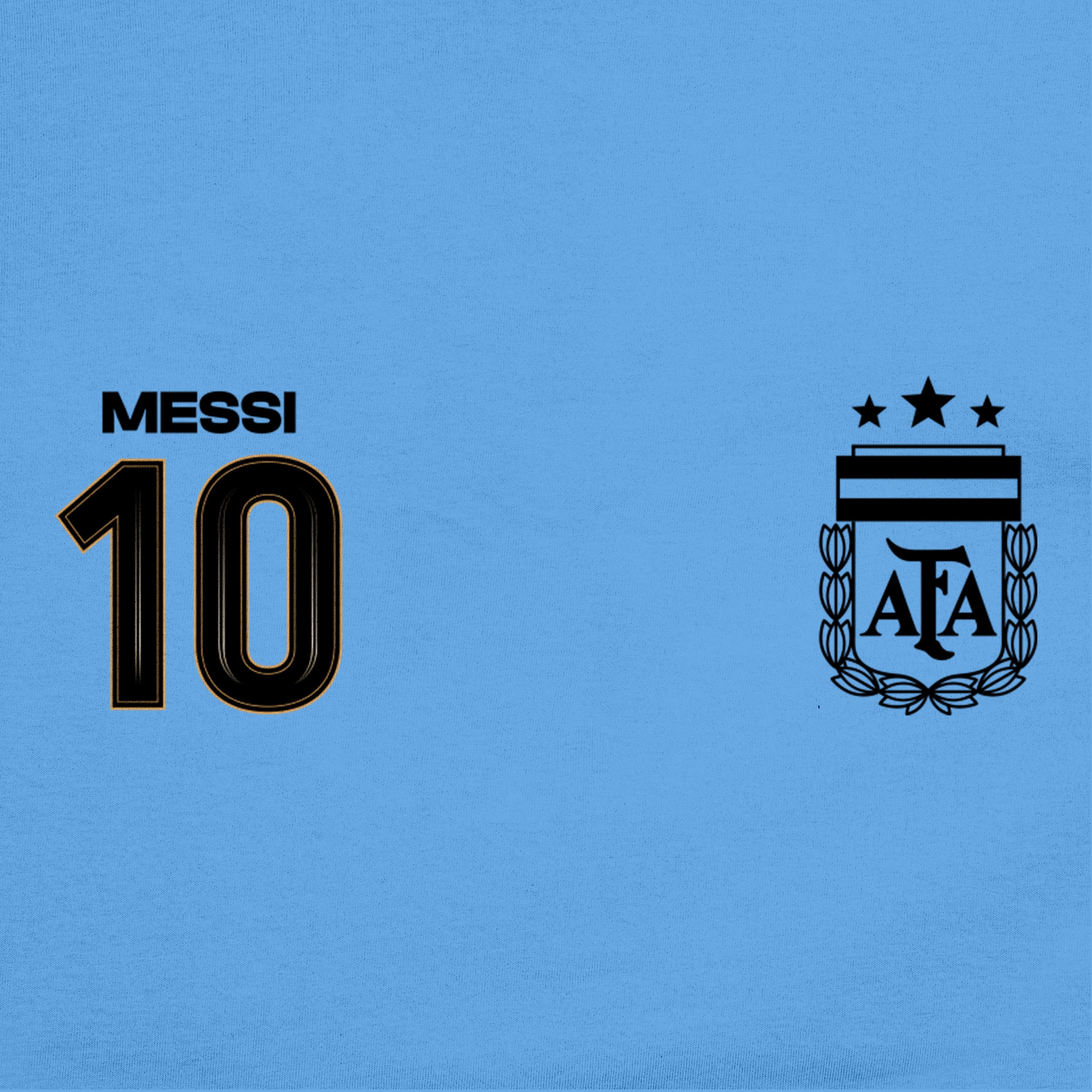 Lionel Messi Light Blue Hoodie Detail 