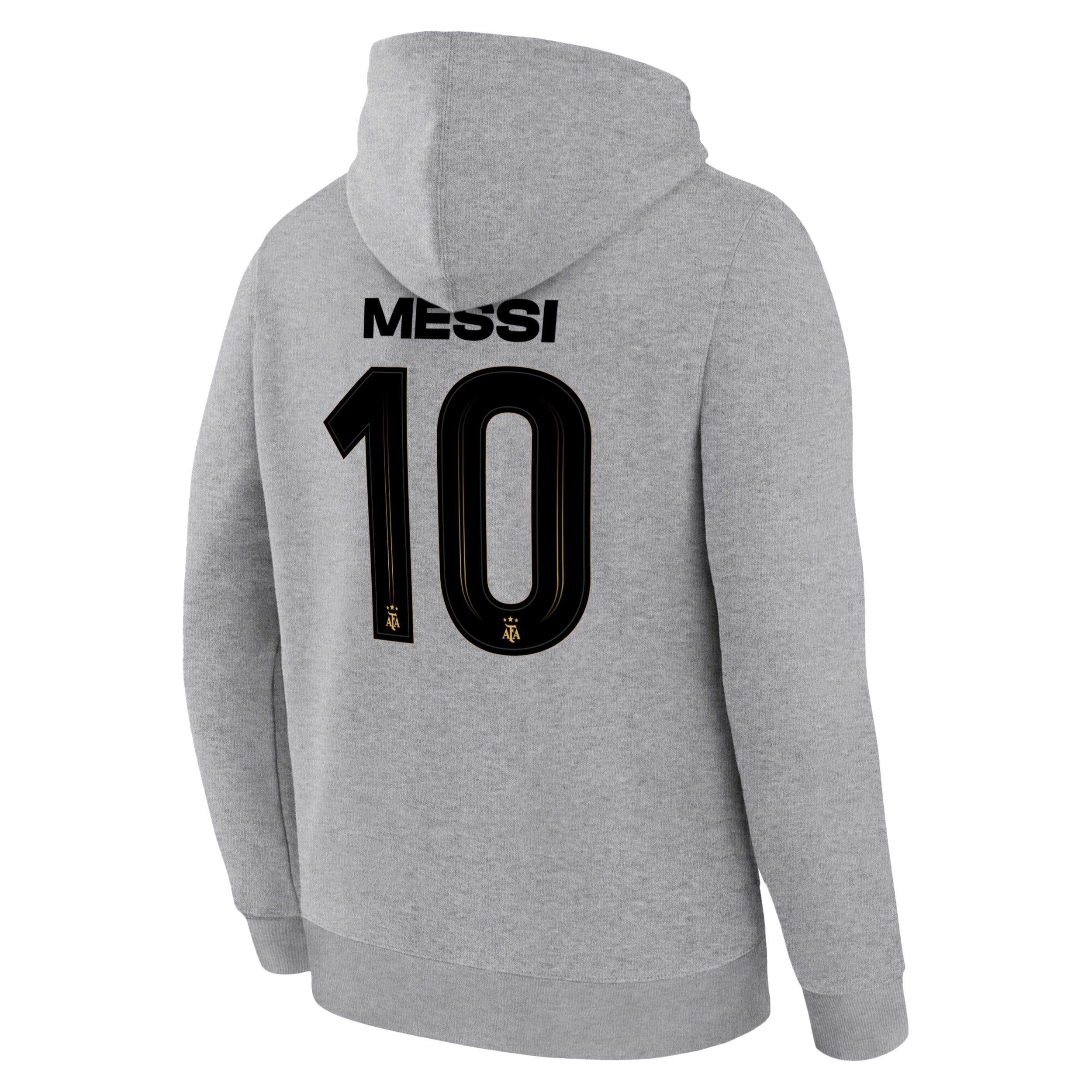 Lionel Messi Hoodie Back Light Grey