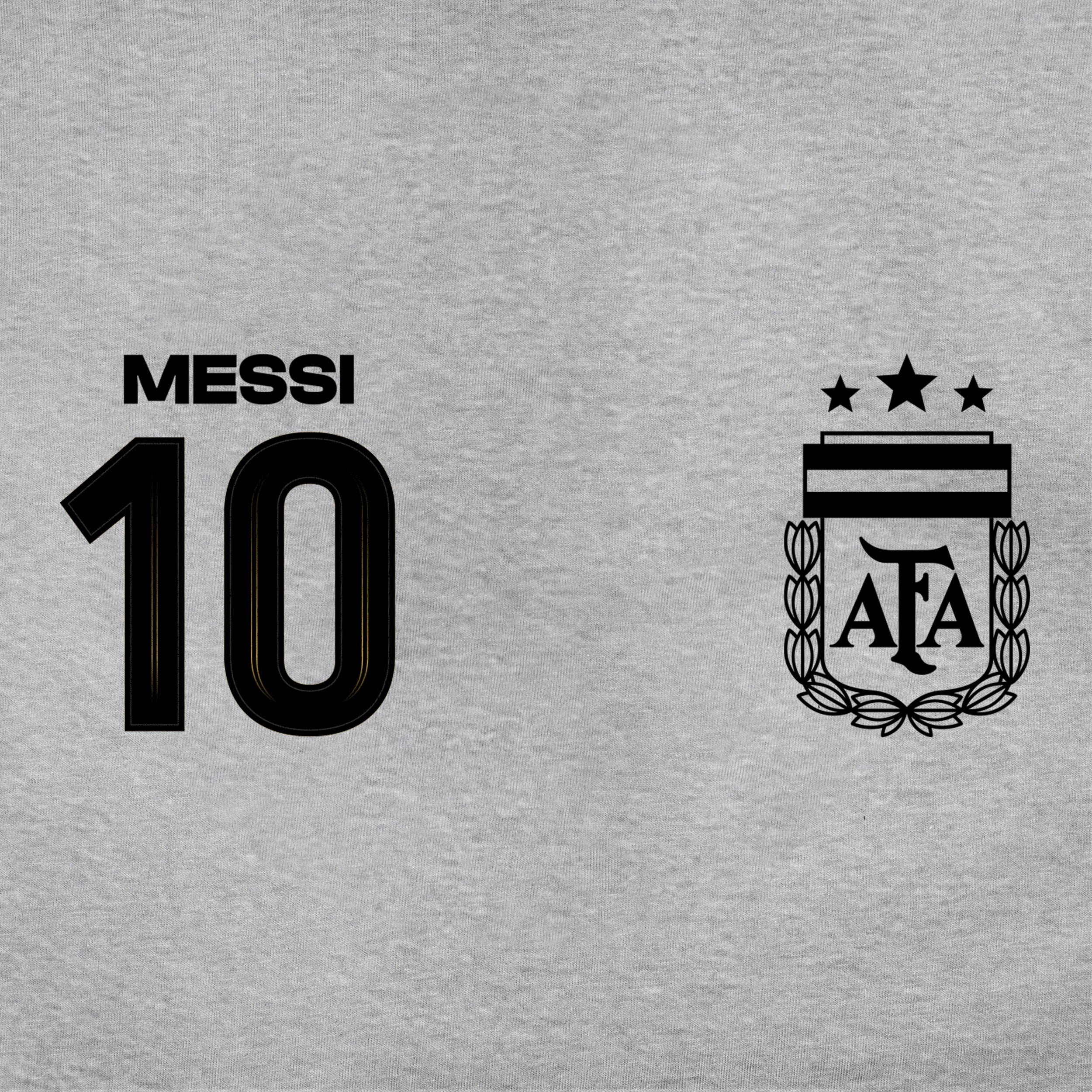 Lionel Messi Hoodie Detail Light Grey