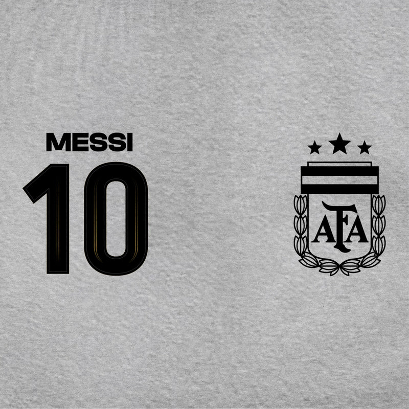 Lionel Messi Hoodie Detail Light Grey