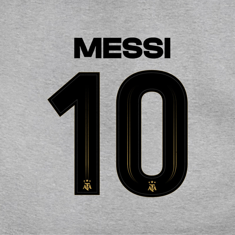 Lionel Messi Hoodie Detail 2 Light Grey