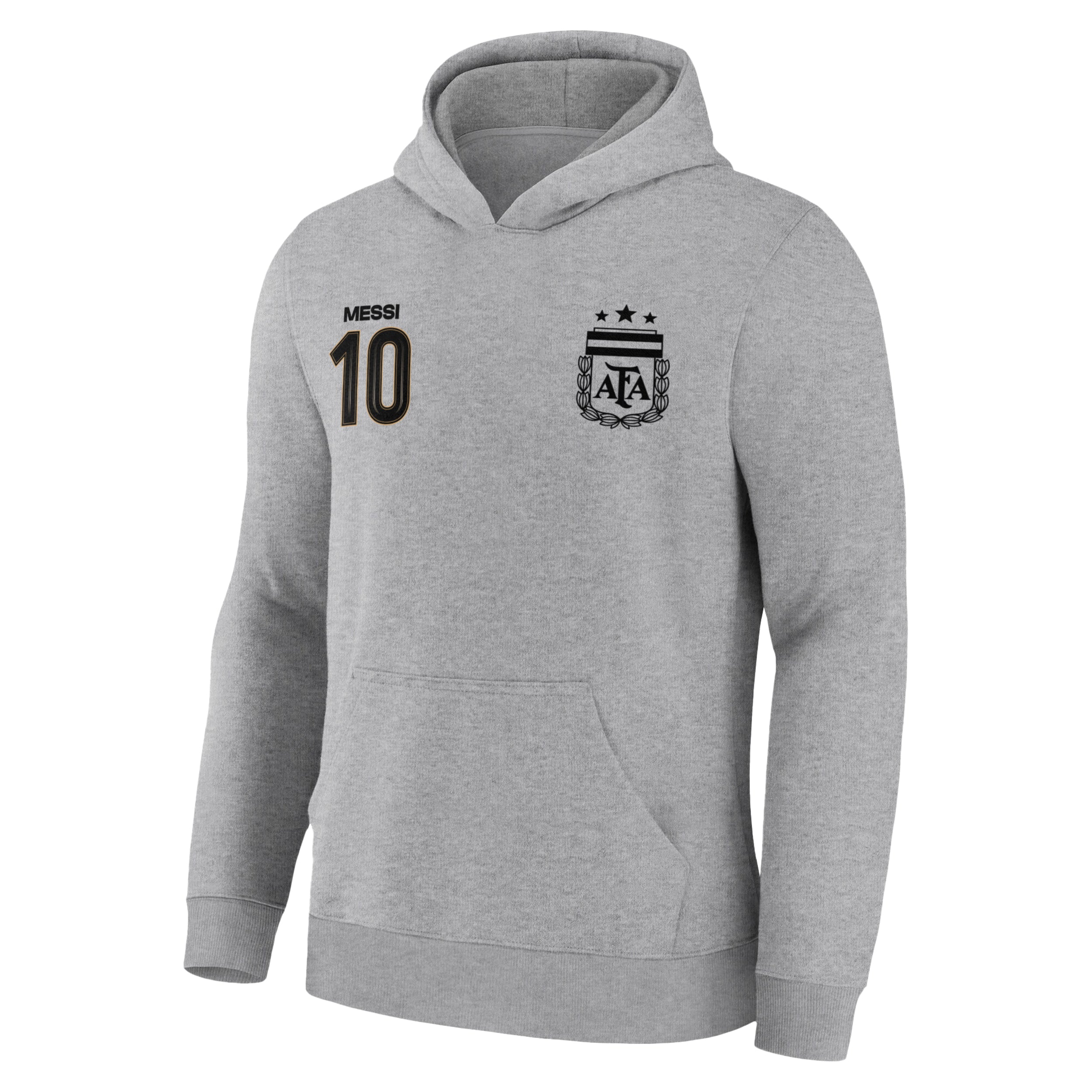 Lionel Messi Light Grey Hoodie Front 