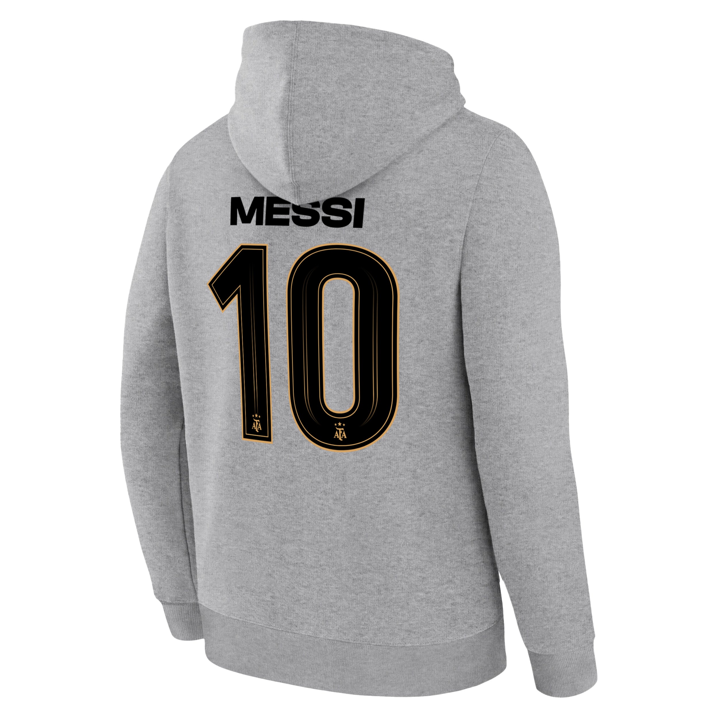 Lionel Messi Light Grey Hoodie Back 