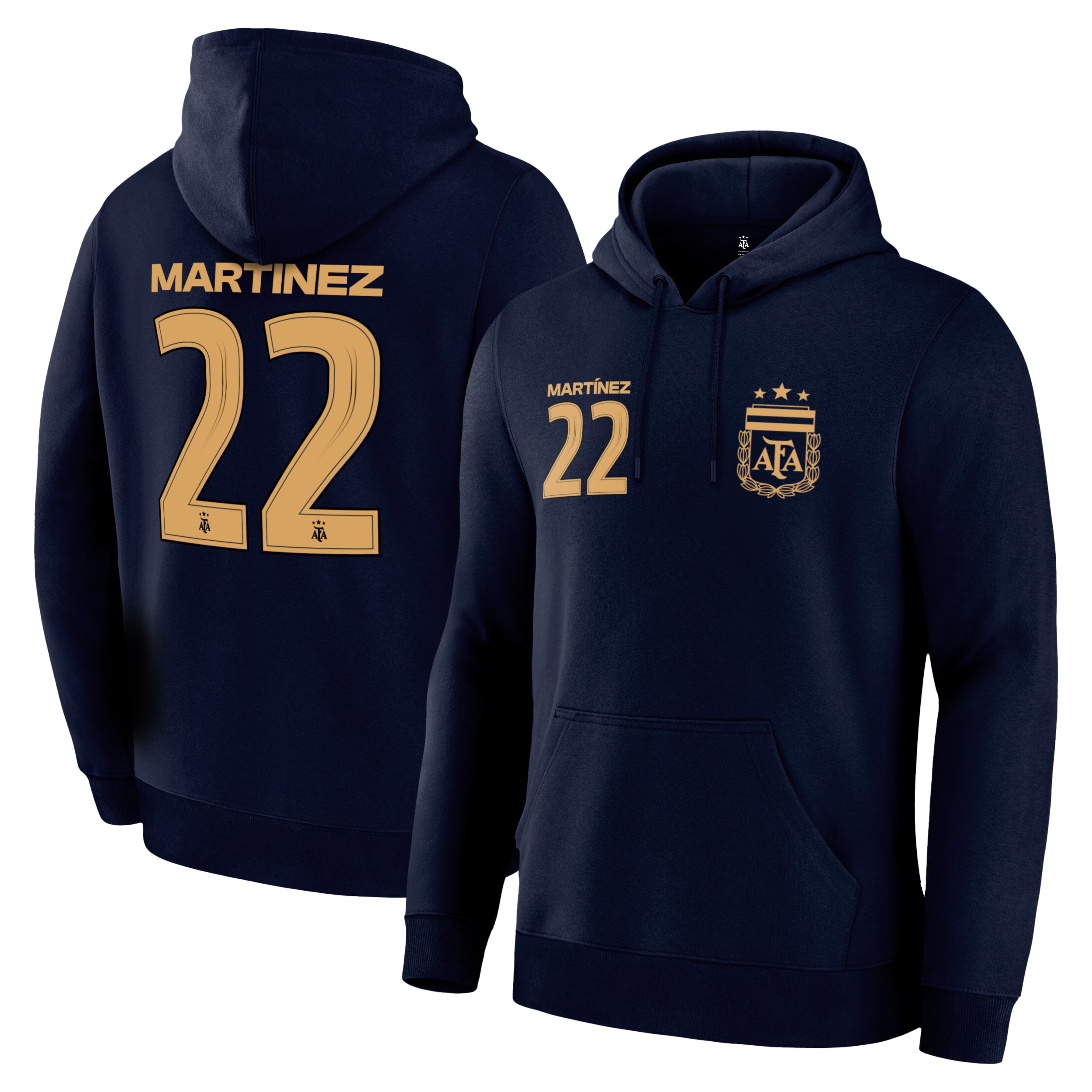 Martinez Hoodie Front Back Navy