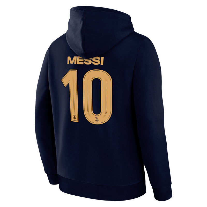Lionel Messi Hoodie Back Navy