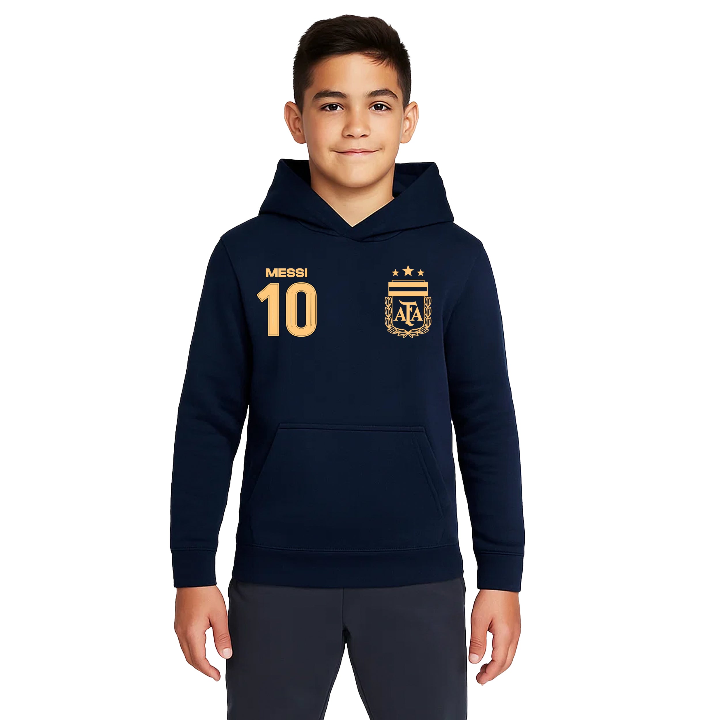 Lionel Messi Navy Hoodie Model