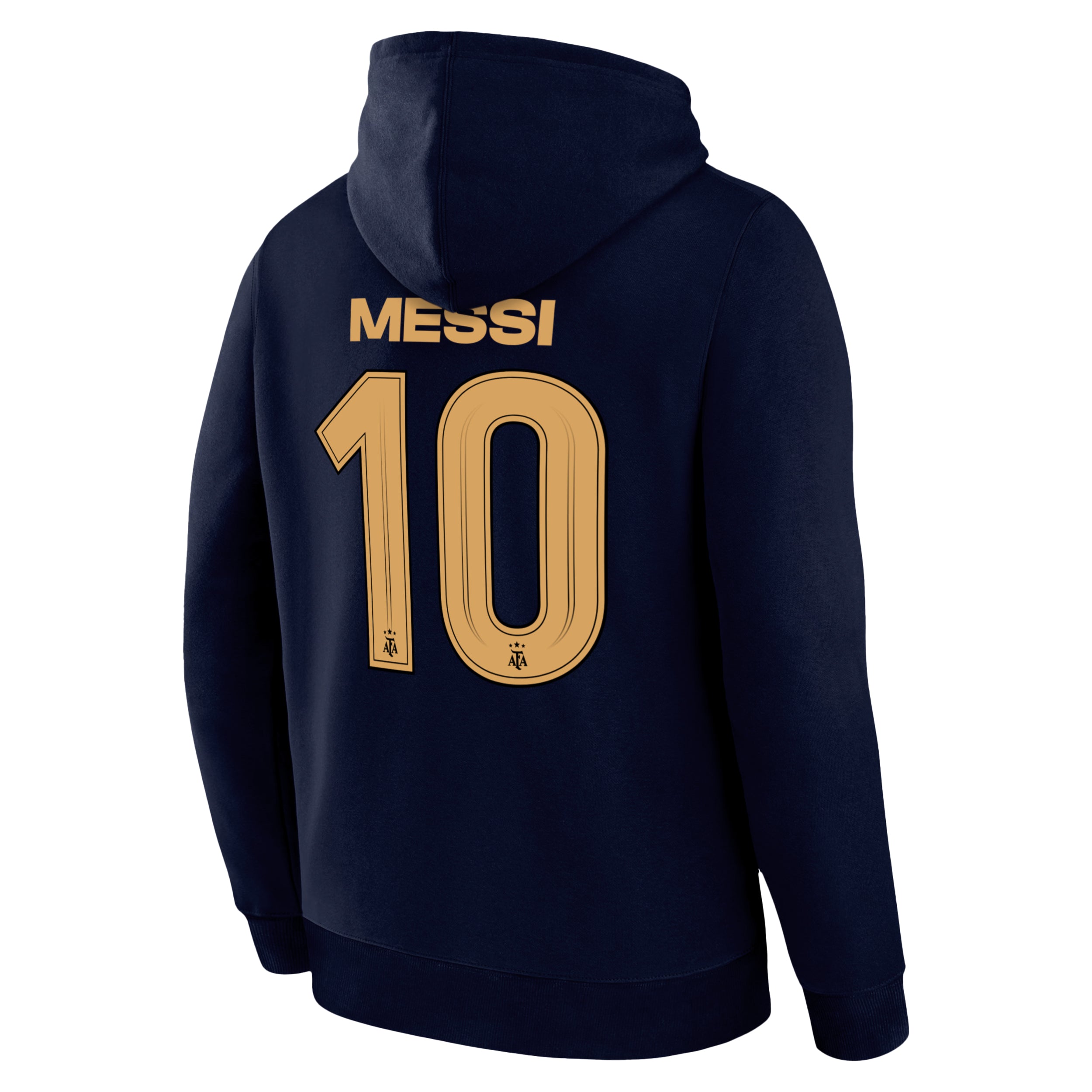 Lionel Messi Navy Hoodie Back 