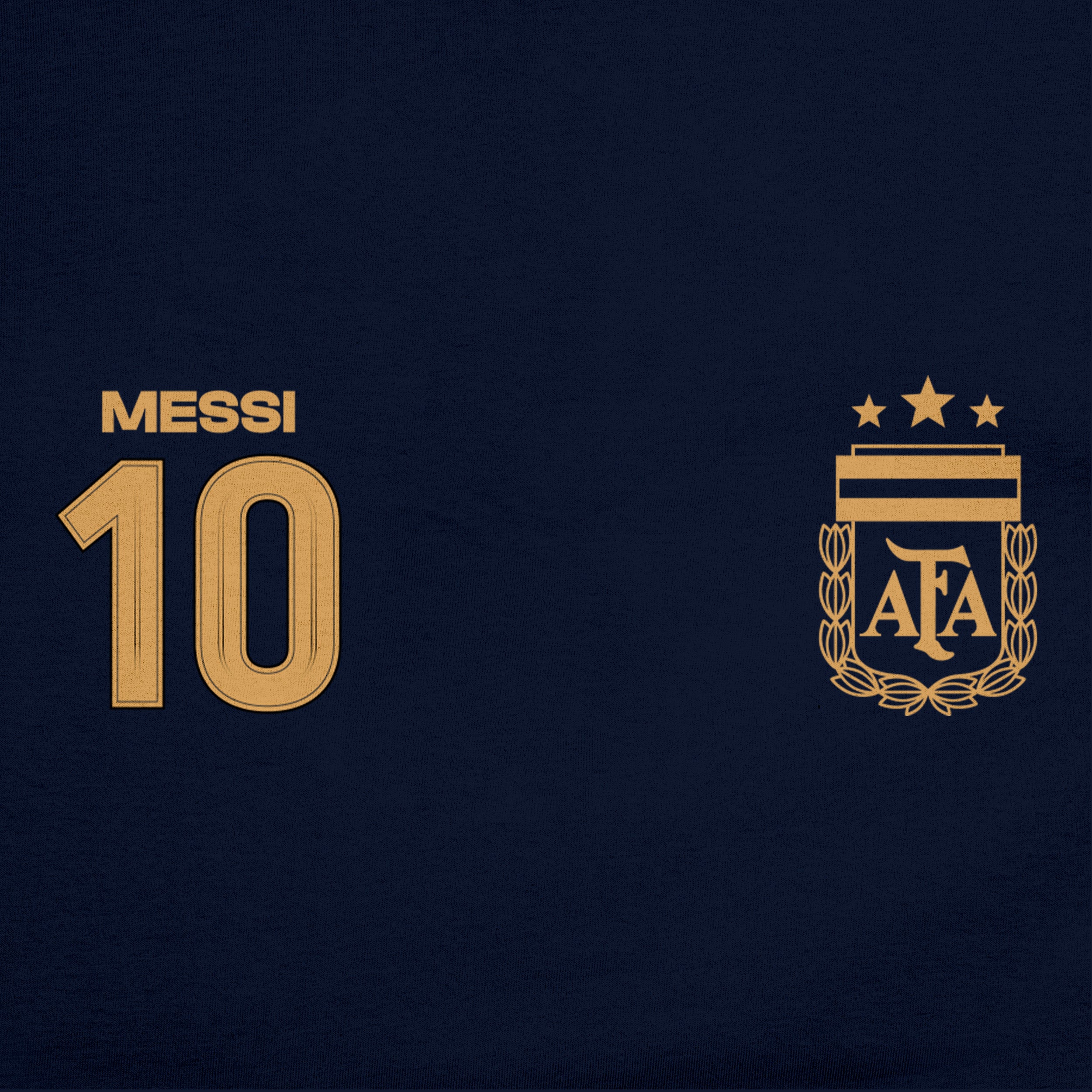 Lionel Messi Navy Hoodie Detail 