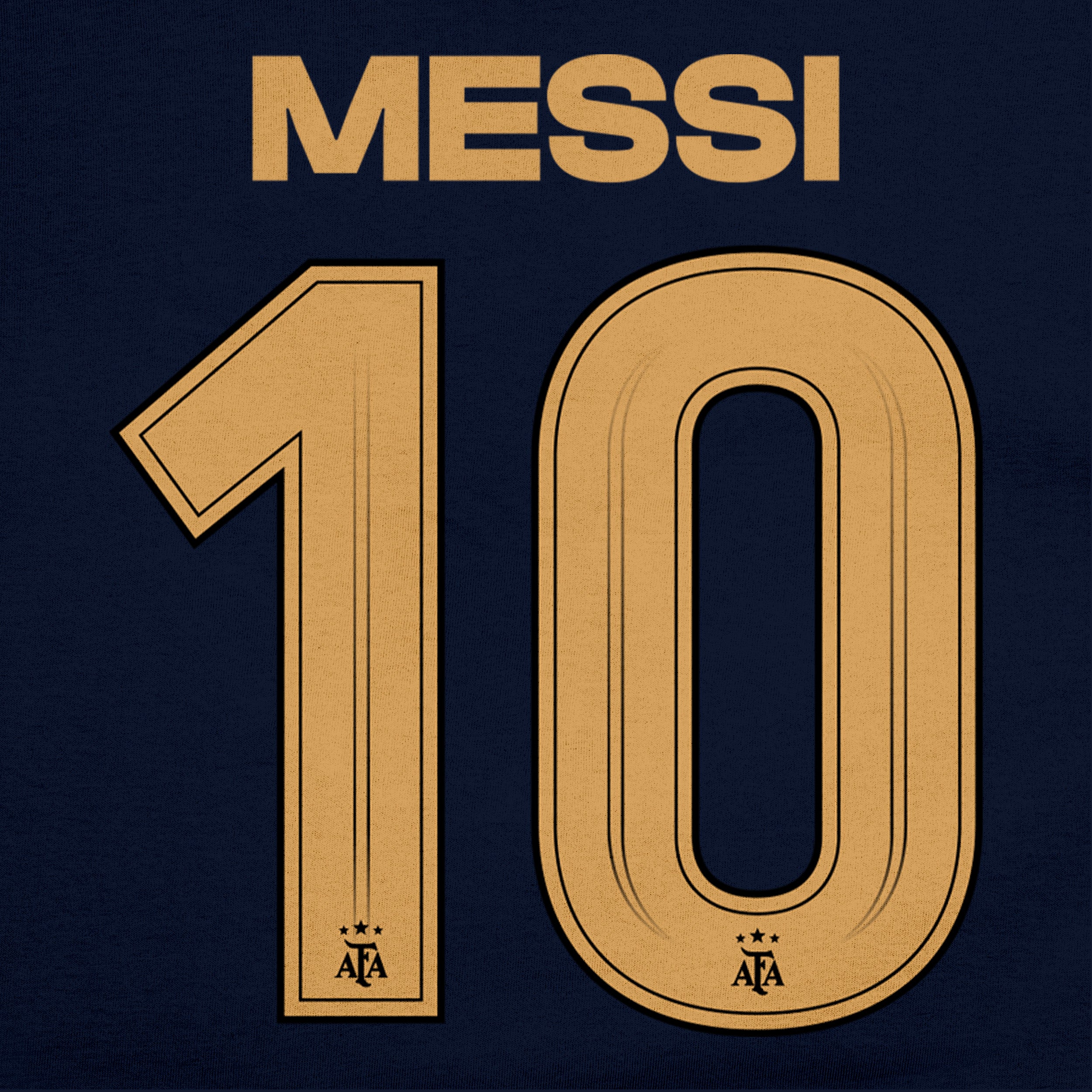 Lionel Messi Navy Hoodie Detail 2 