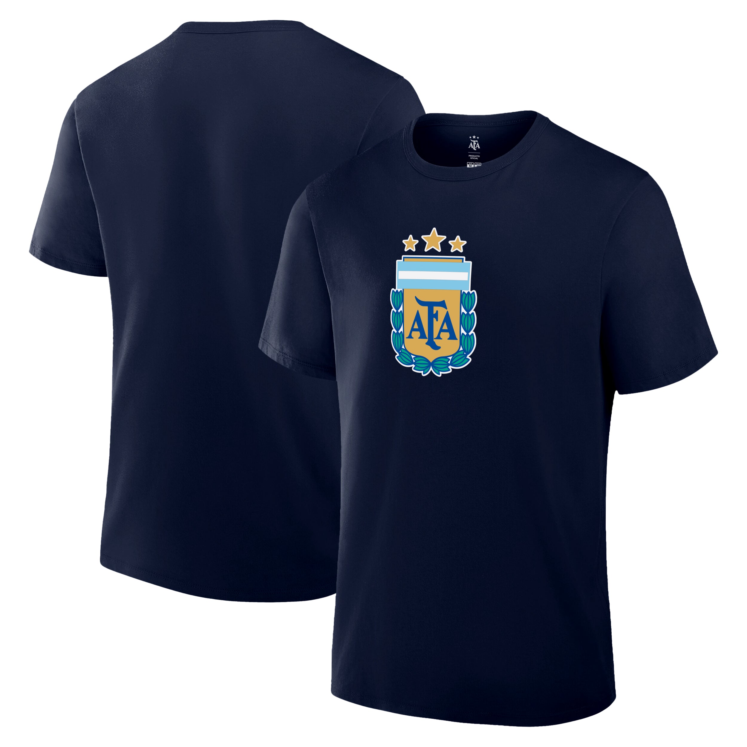 Argentina Navy Shirt Front Back