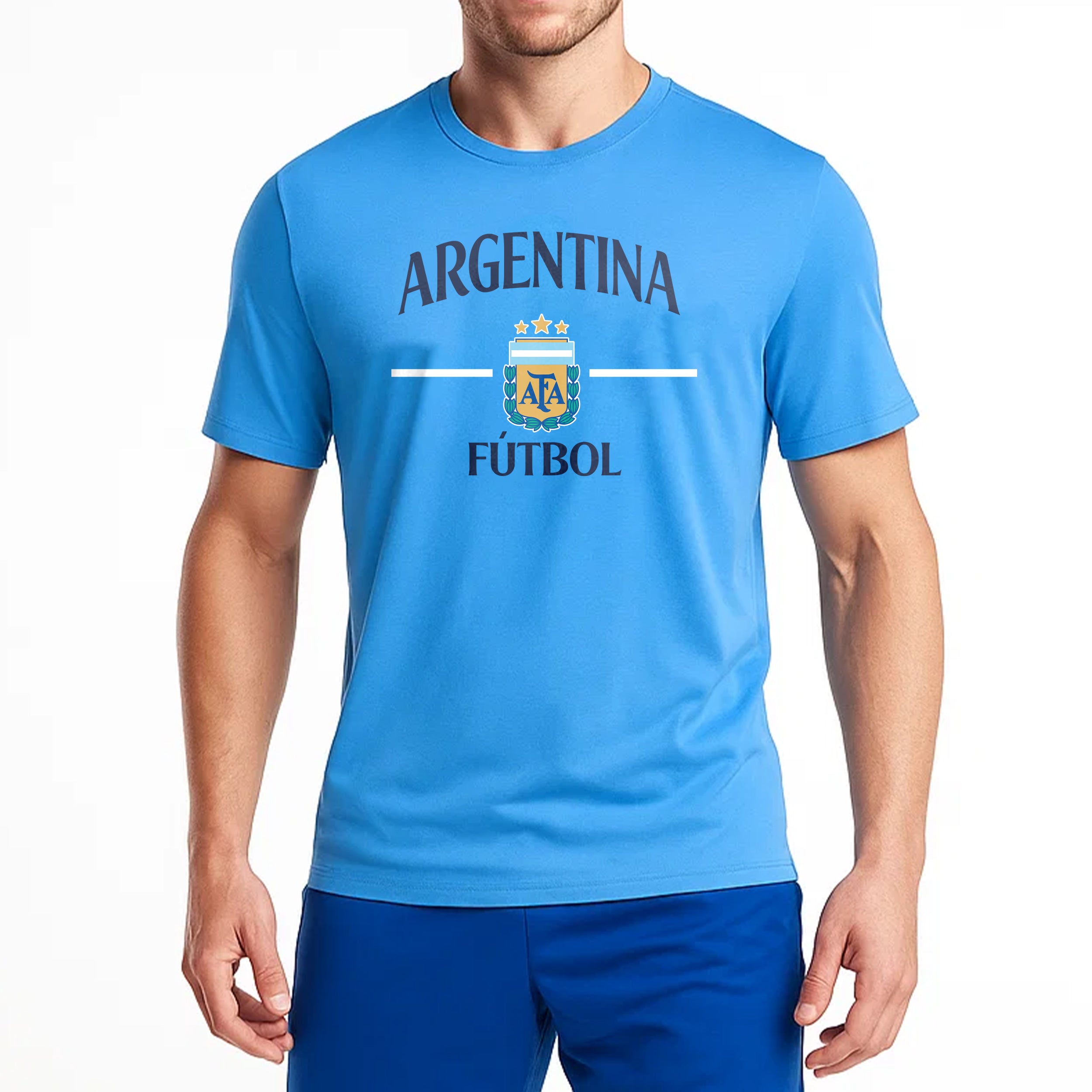 Argentina Light Blue T Shirt Model