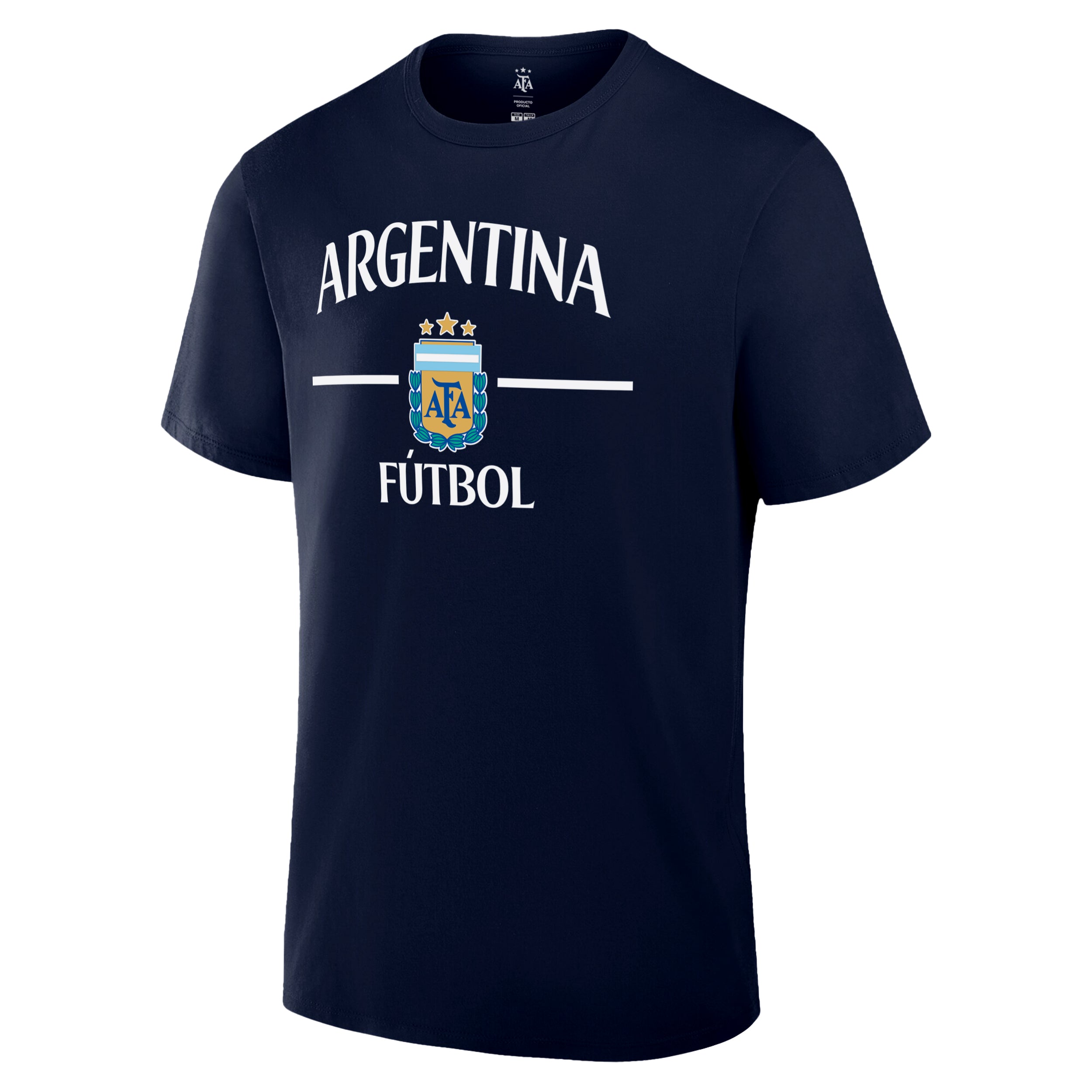 Argentina Navy T Shirt Front