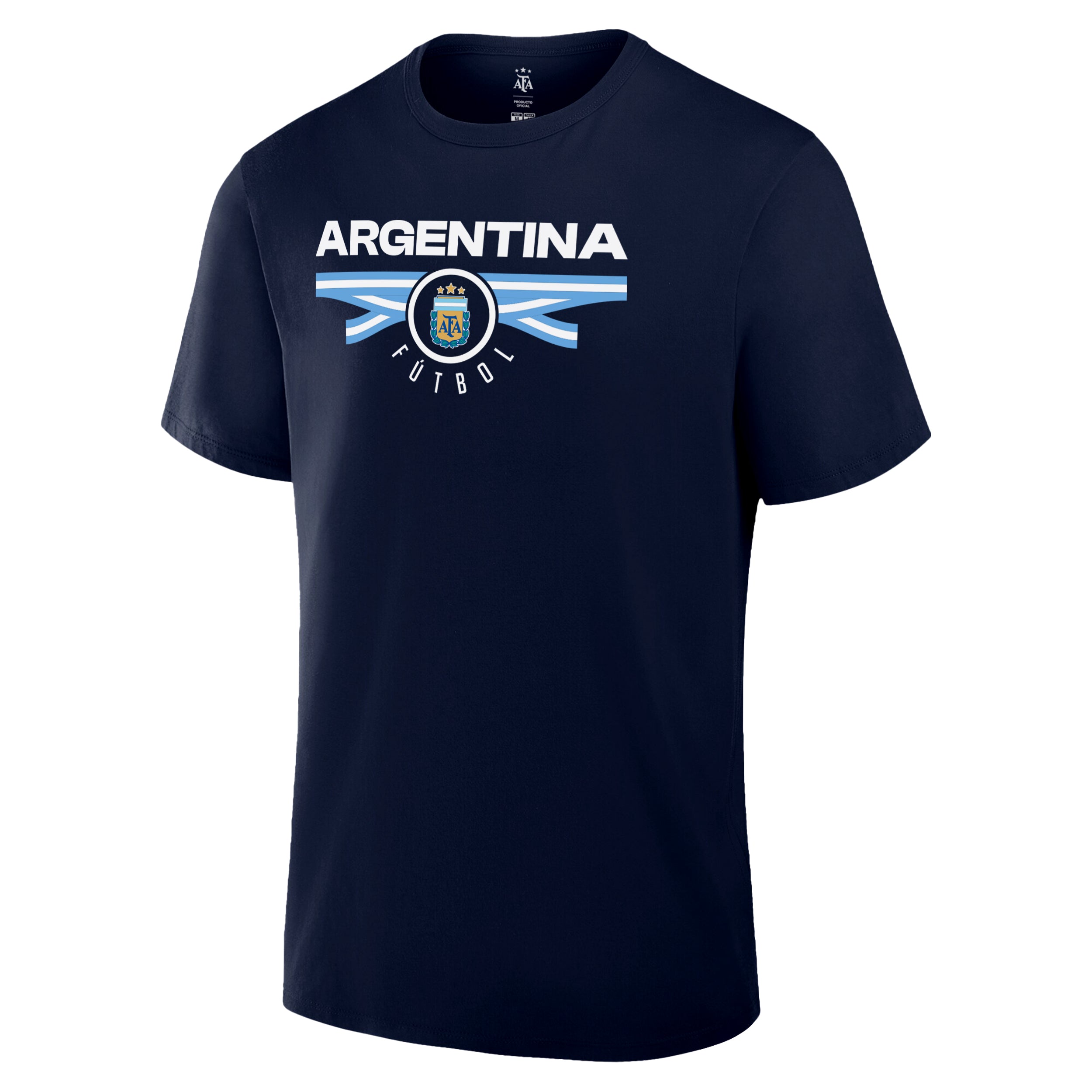 Argentina Navy T Shirt Front