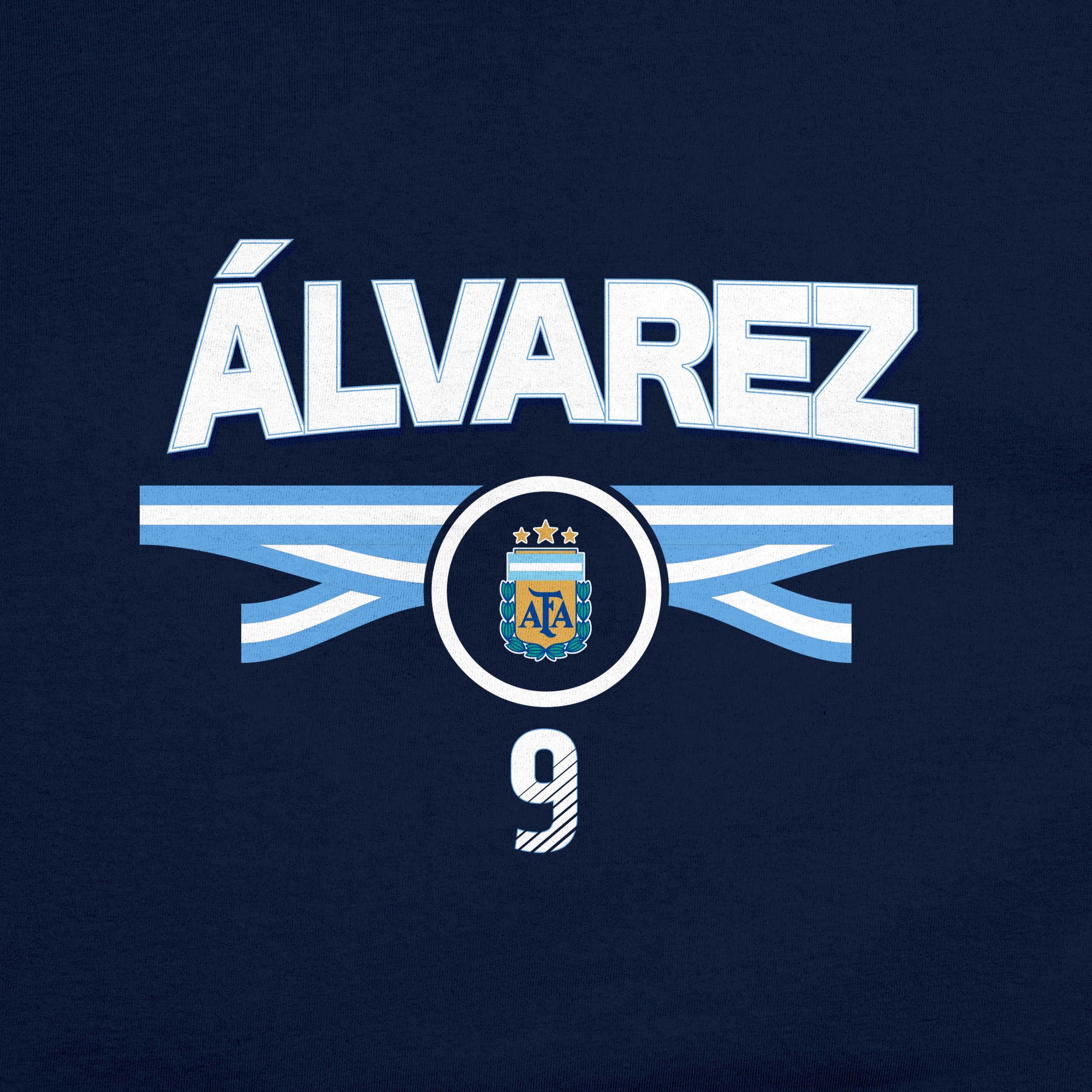 Argentina T-Shirt Navy Detail 1