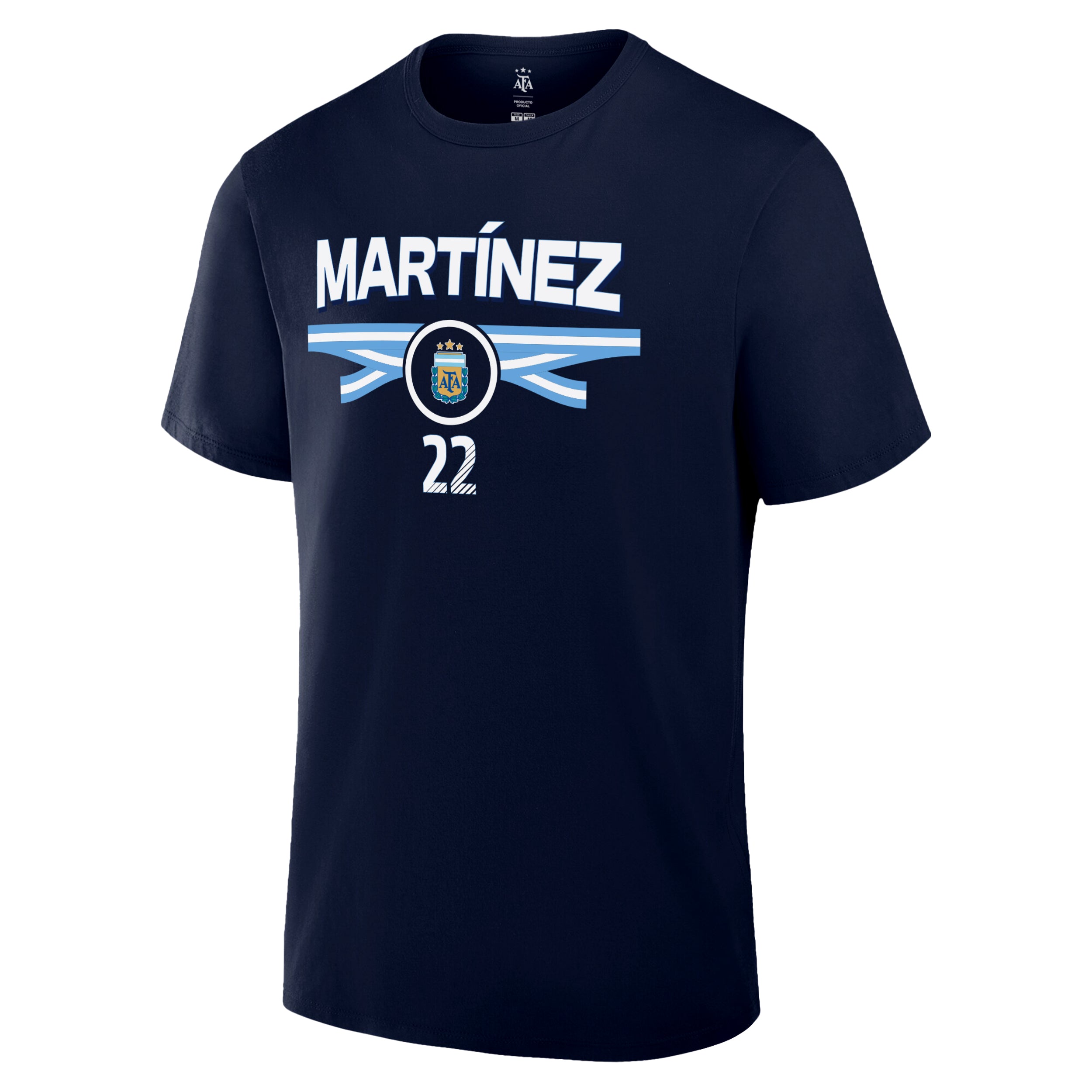 Argentina T-Shirt Navy Front