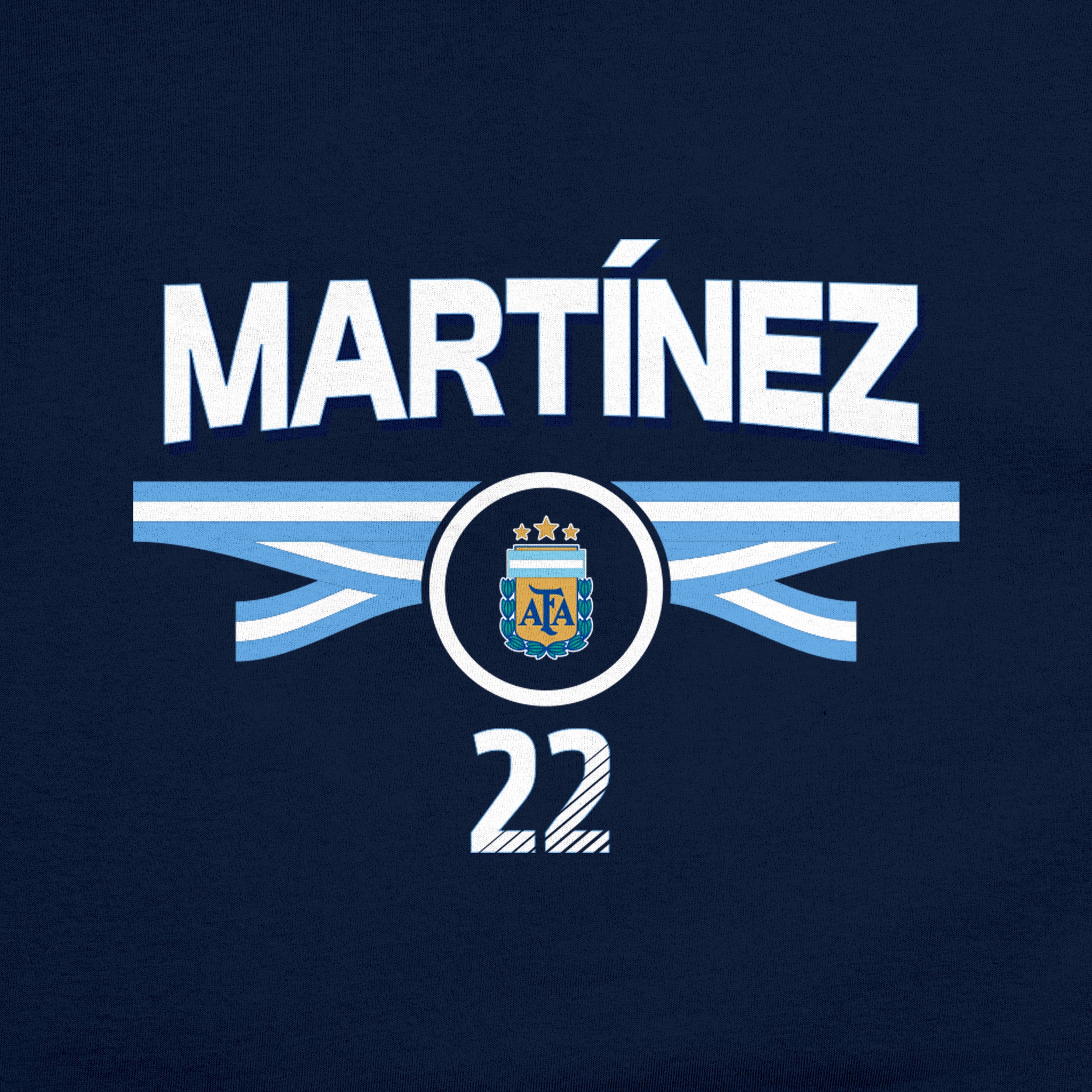 Argentina T-Shirt Navy Detail 1