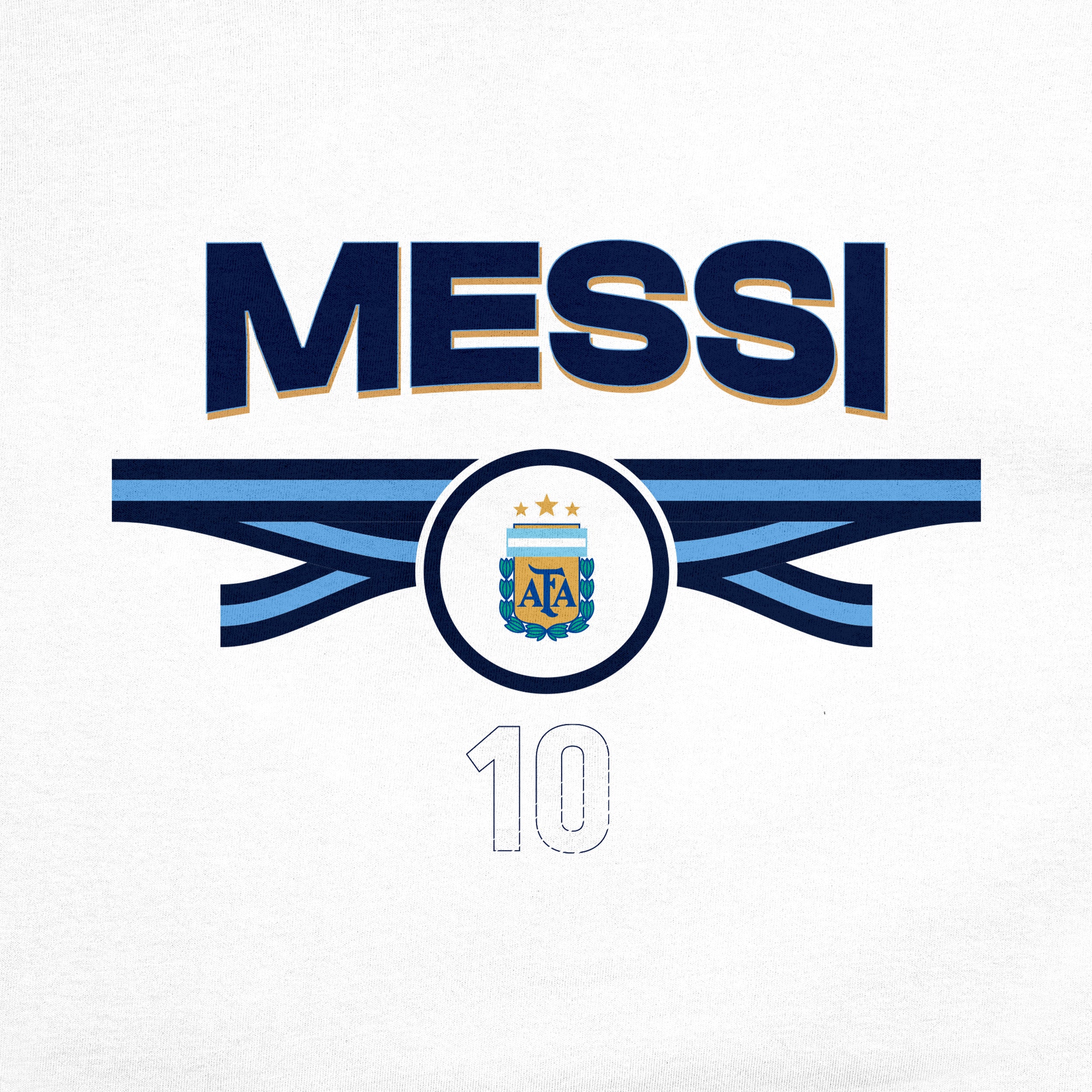 Argentina T-Shirt White Detail 1