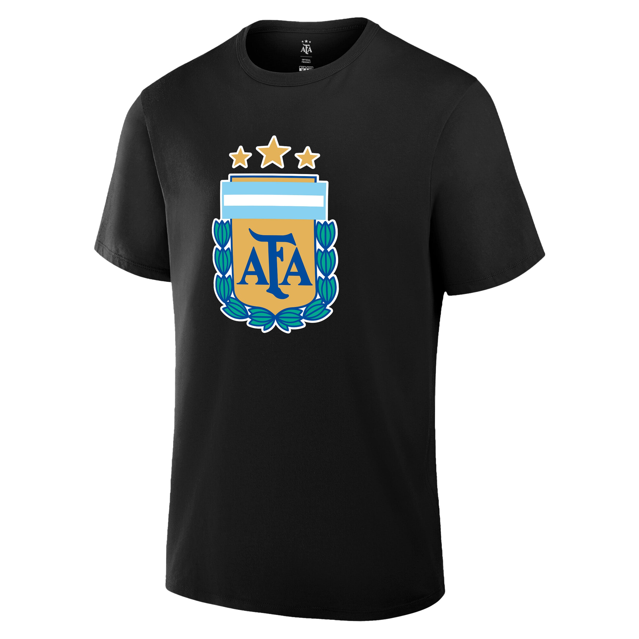 Argentina T-Shirt Black Front