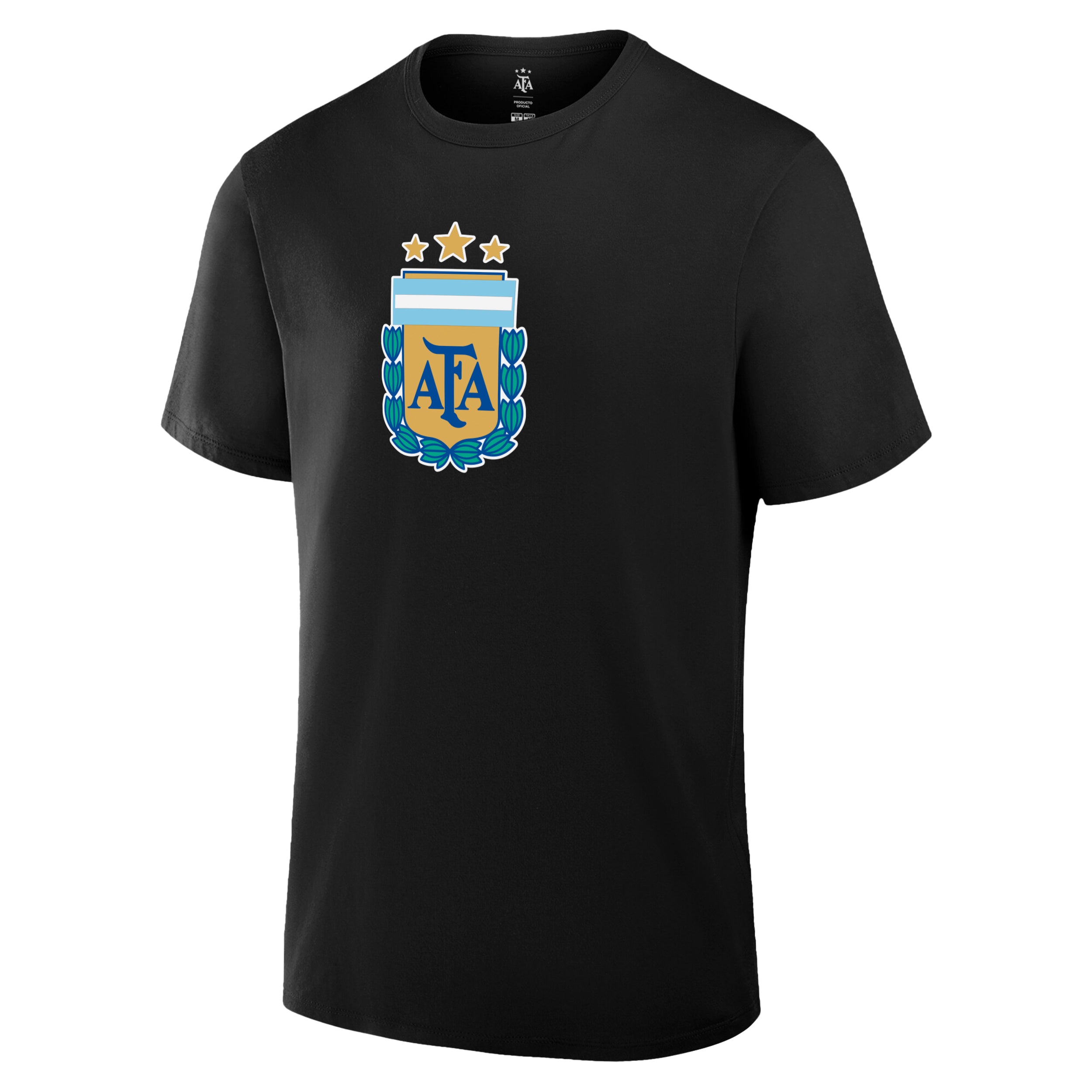 Argentina T-Shirt Black Front