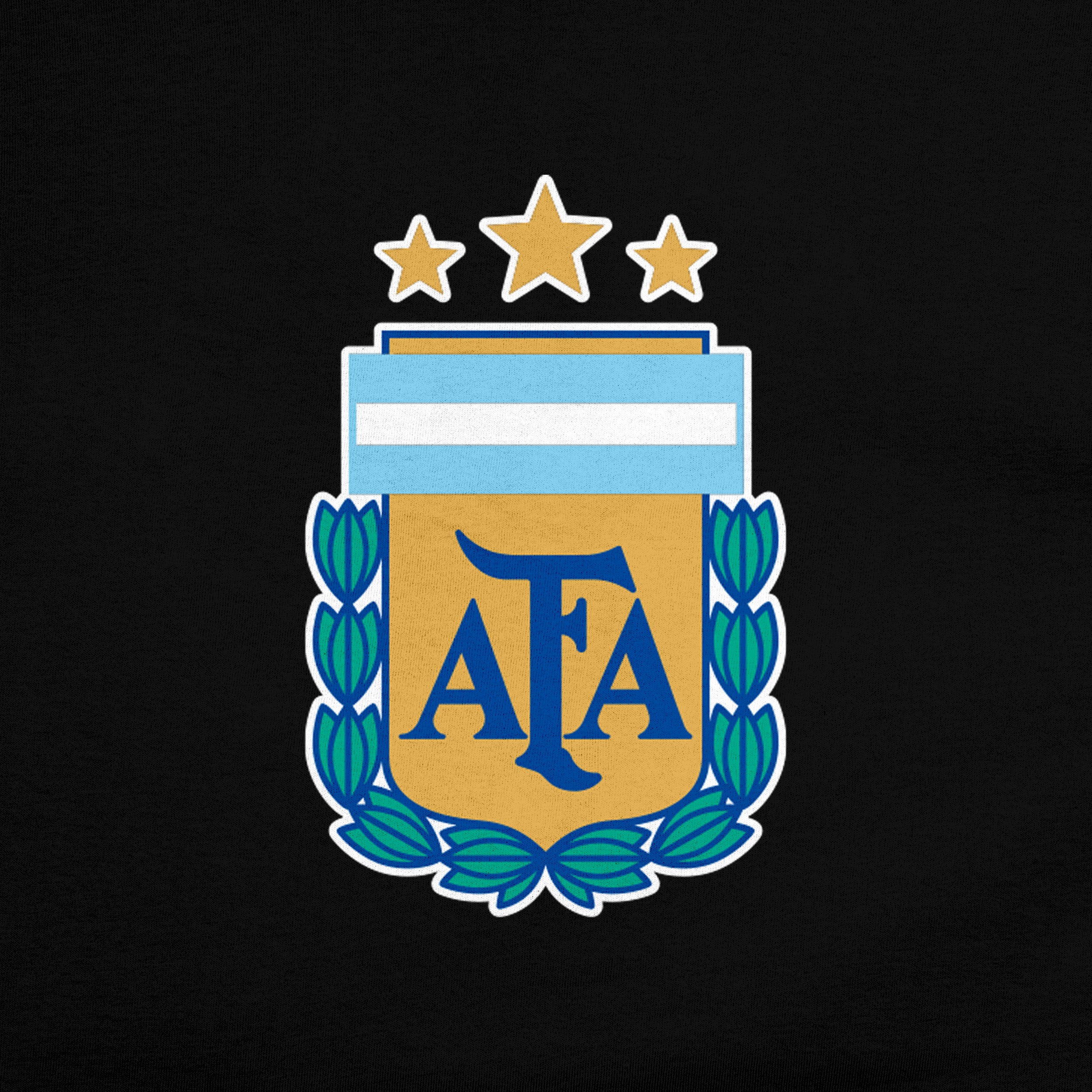Argentina T-Shirt Black Detail 1