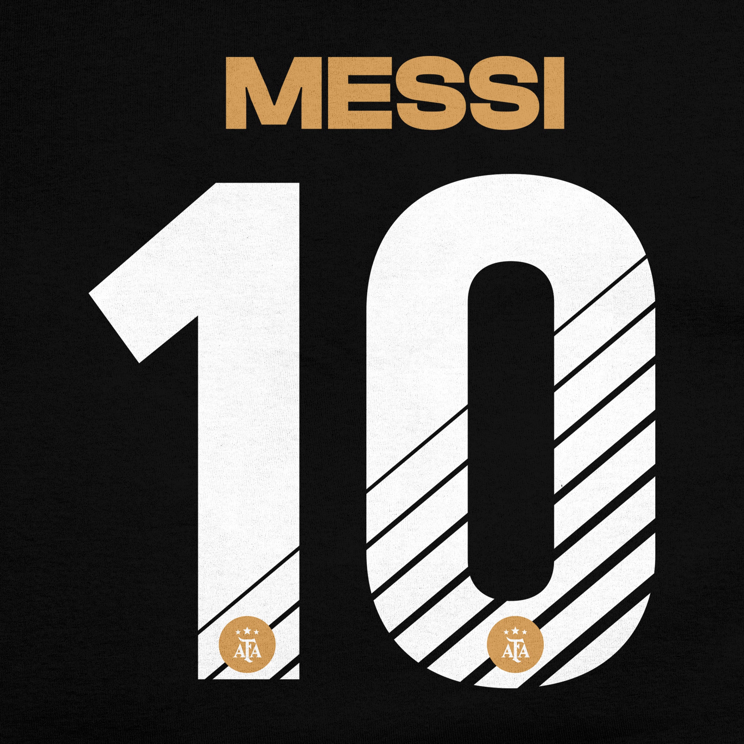Argentina T-Shirt Black Detail 2