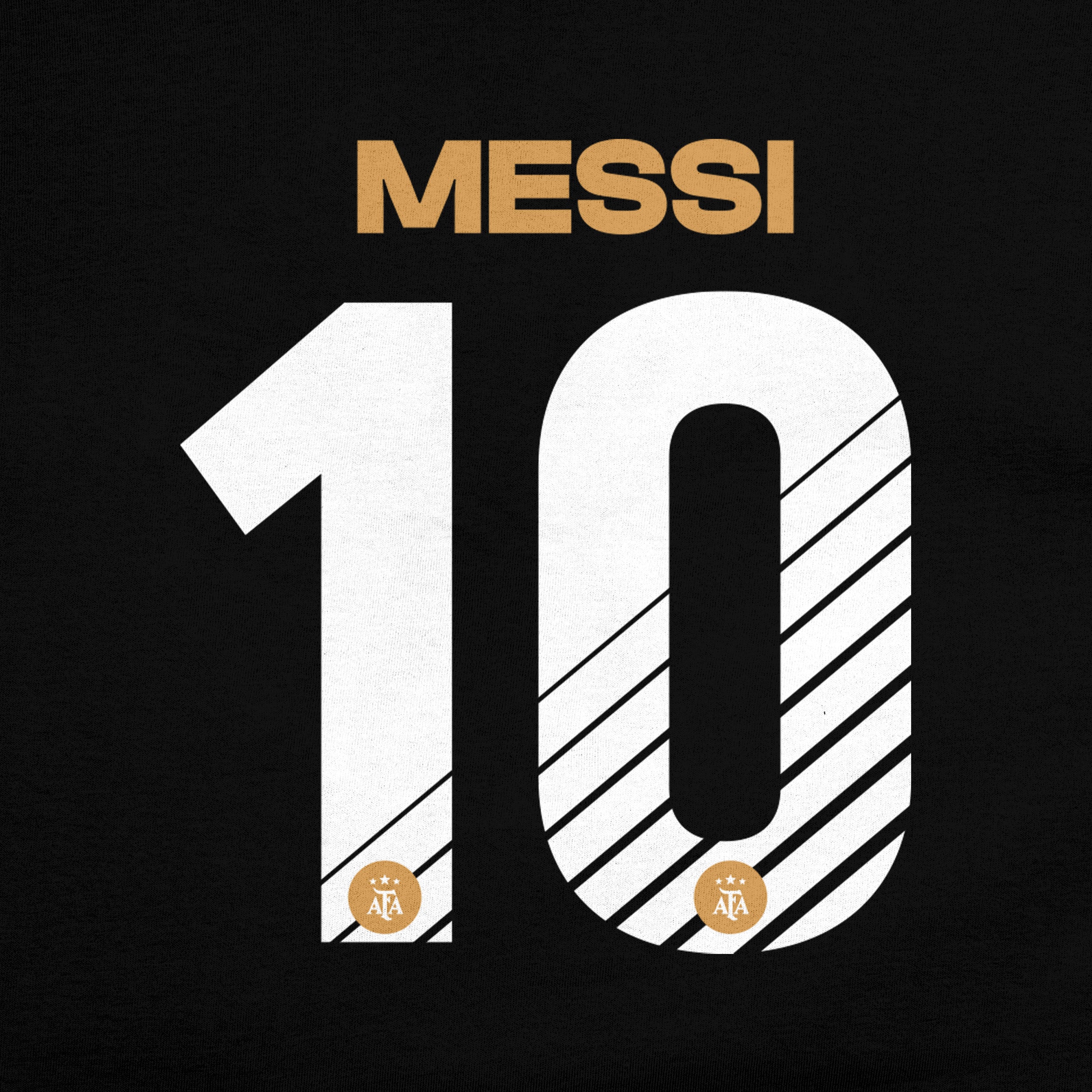 Argentina T-Shirt Black Detail 2