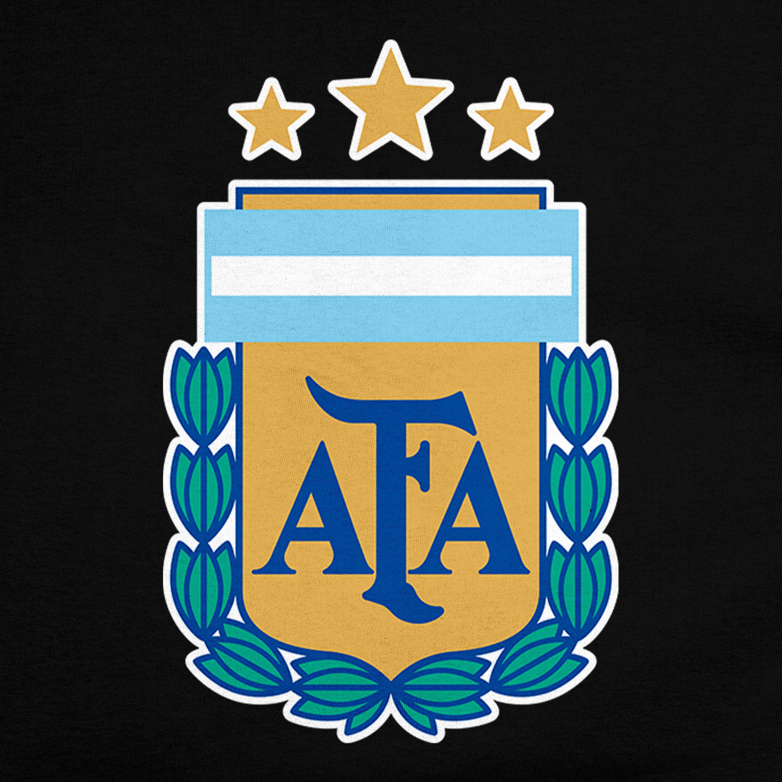 Argentina T-Shirt Black Detail 1