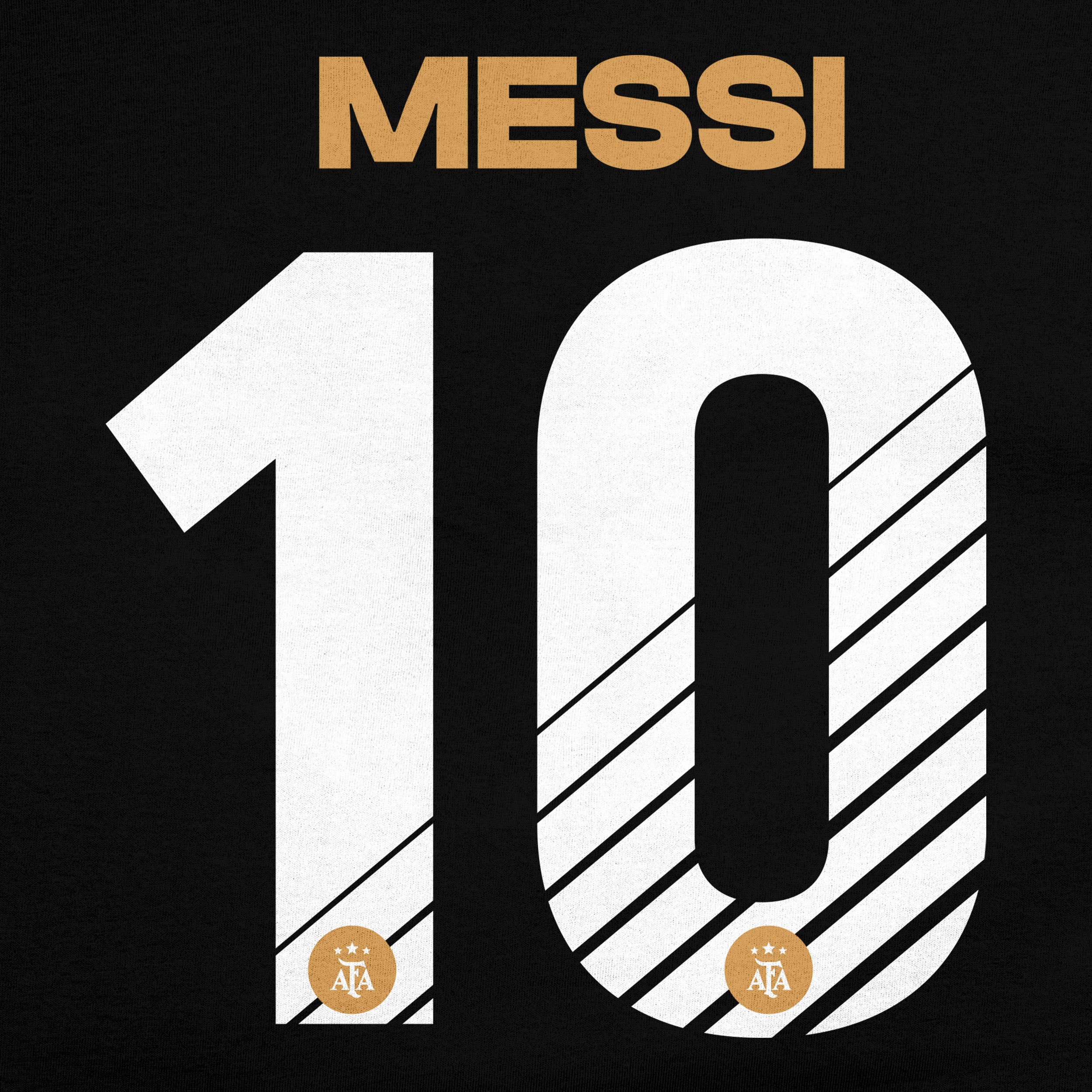 Argentina T-Shirt Black Detail 2