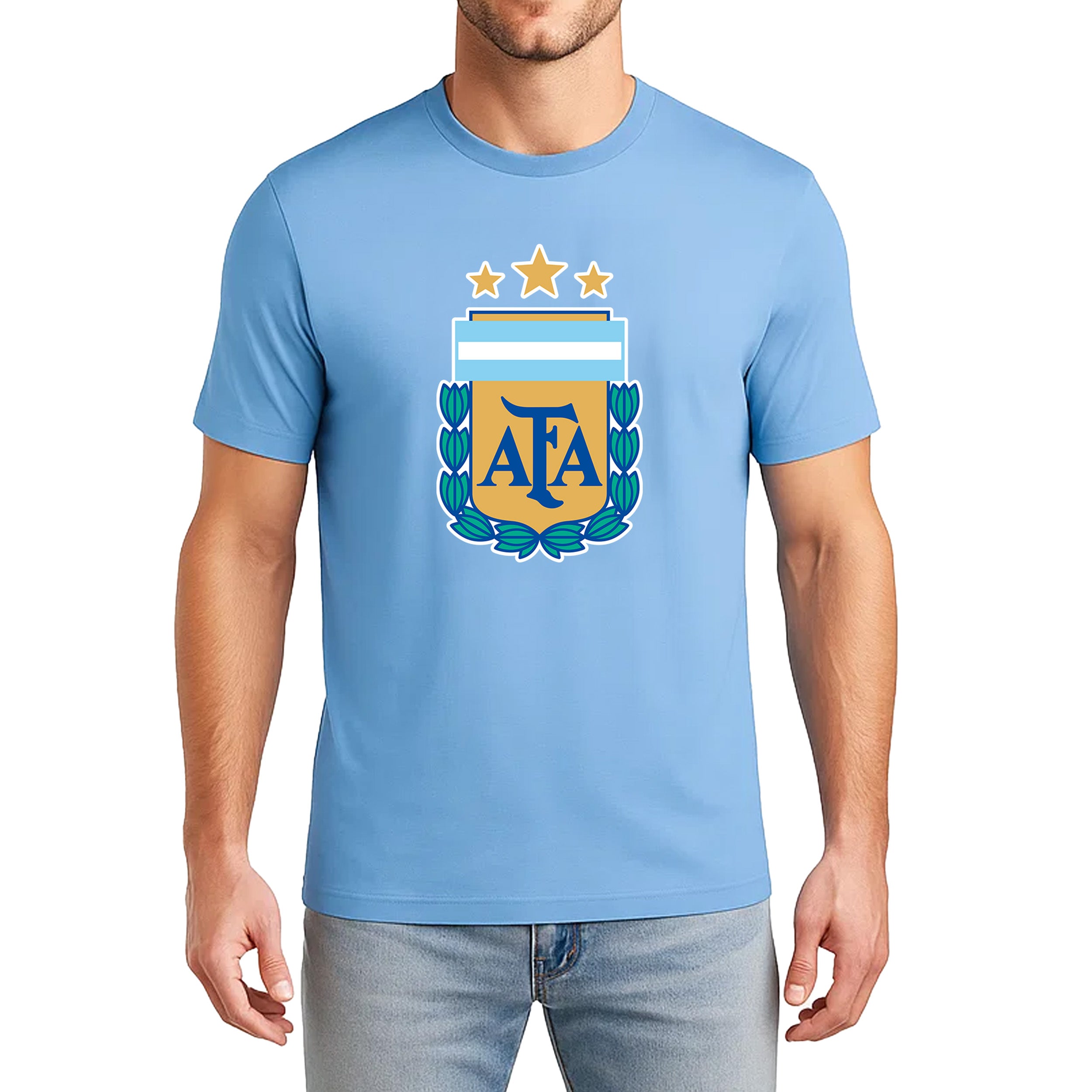 Argentina T-Shirt Light Blue Model
