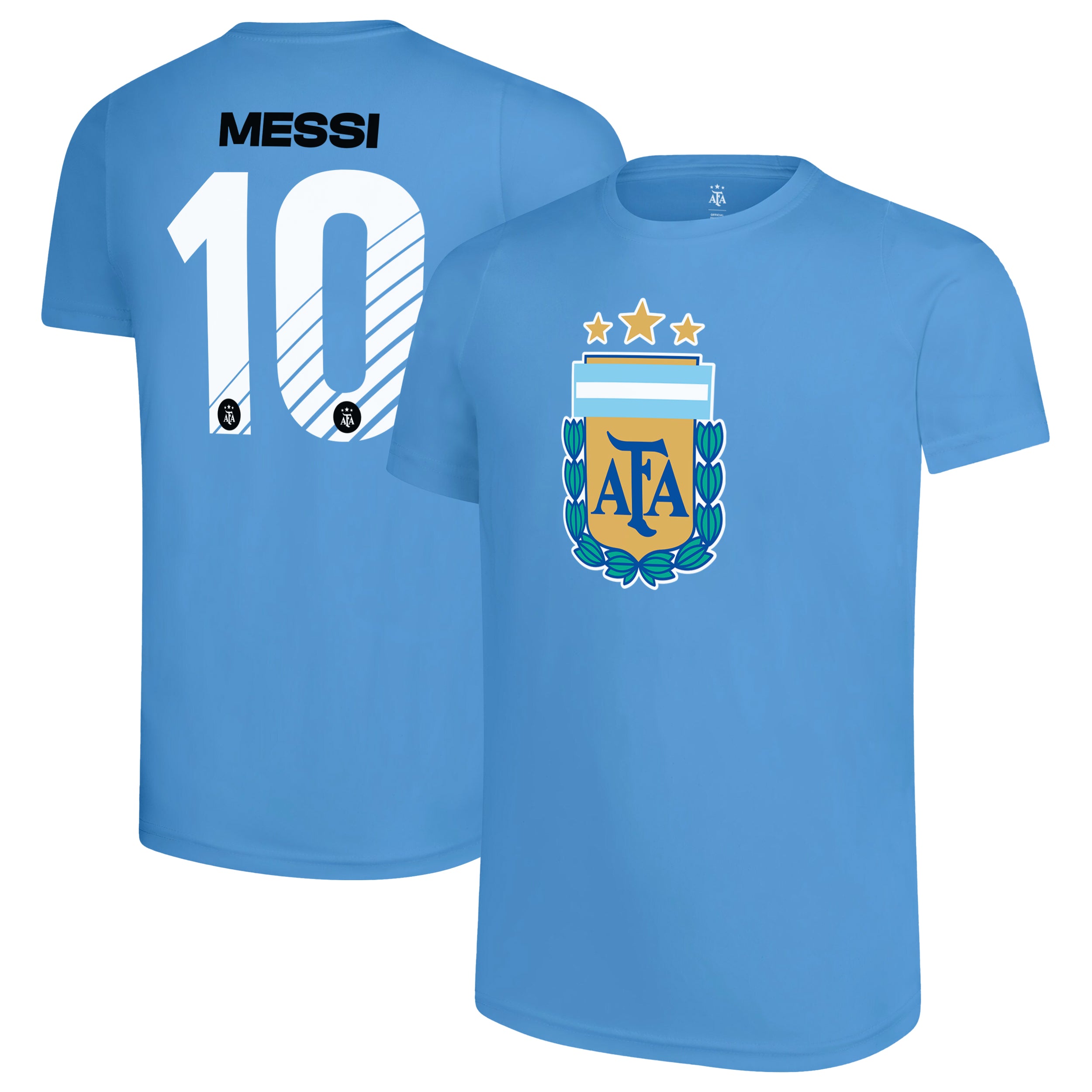 Argentina T-Shirt Light Blue Front Back
