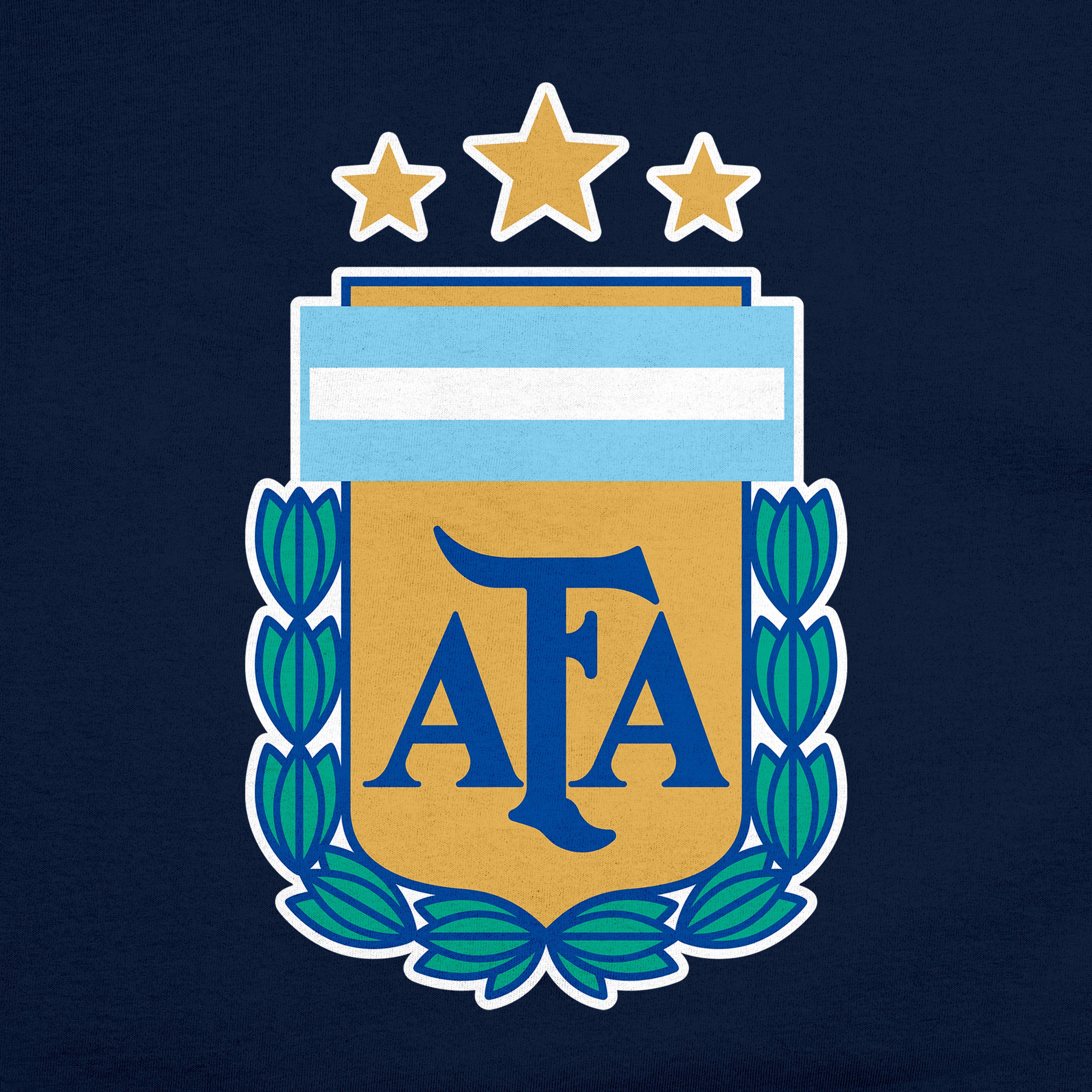 Argentina T-Shirt Navy Detail 1