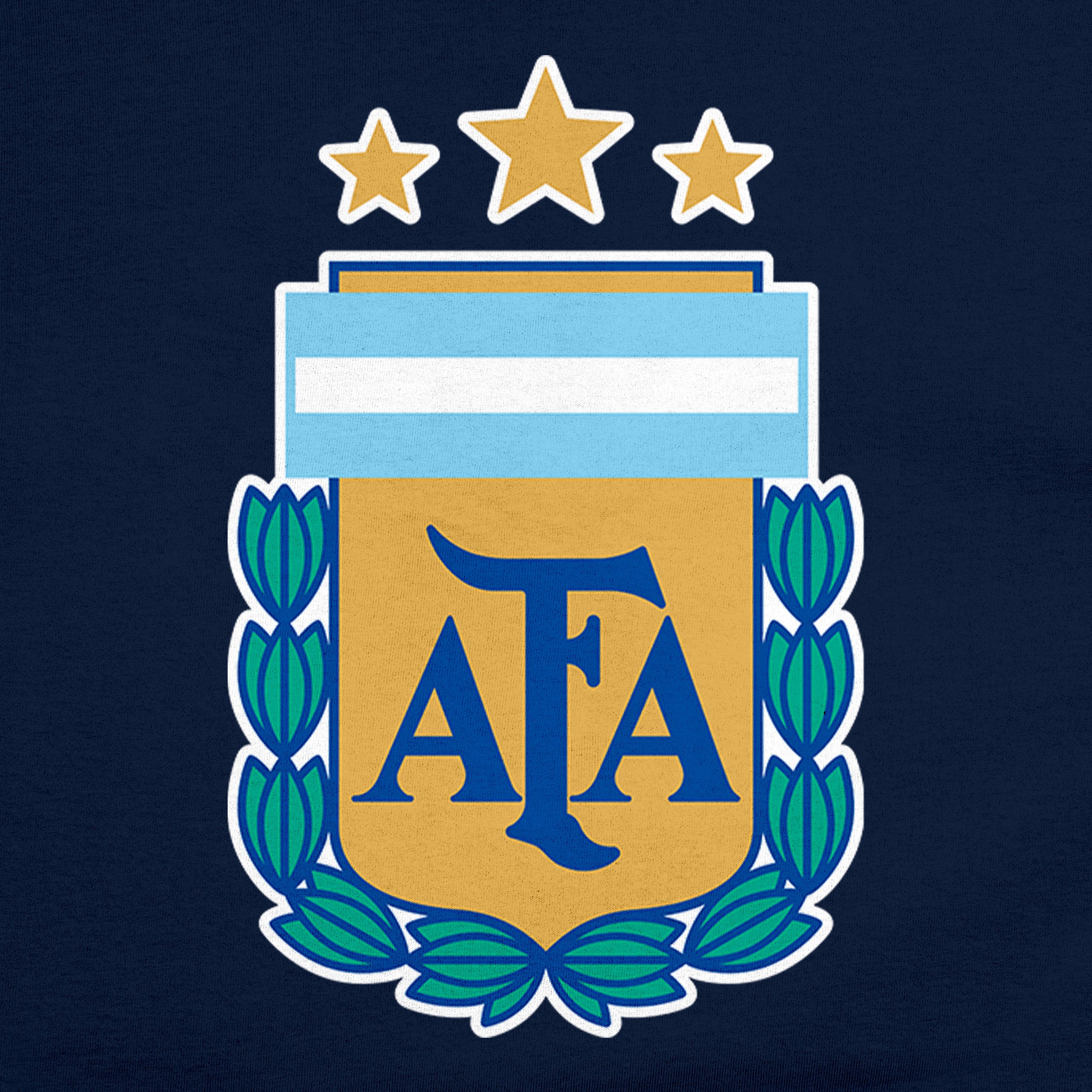 Argentina T-Shirt Navy Detail 1