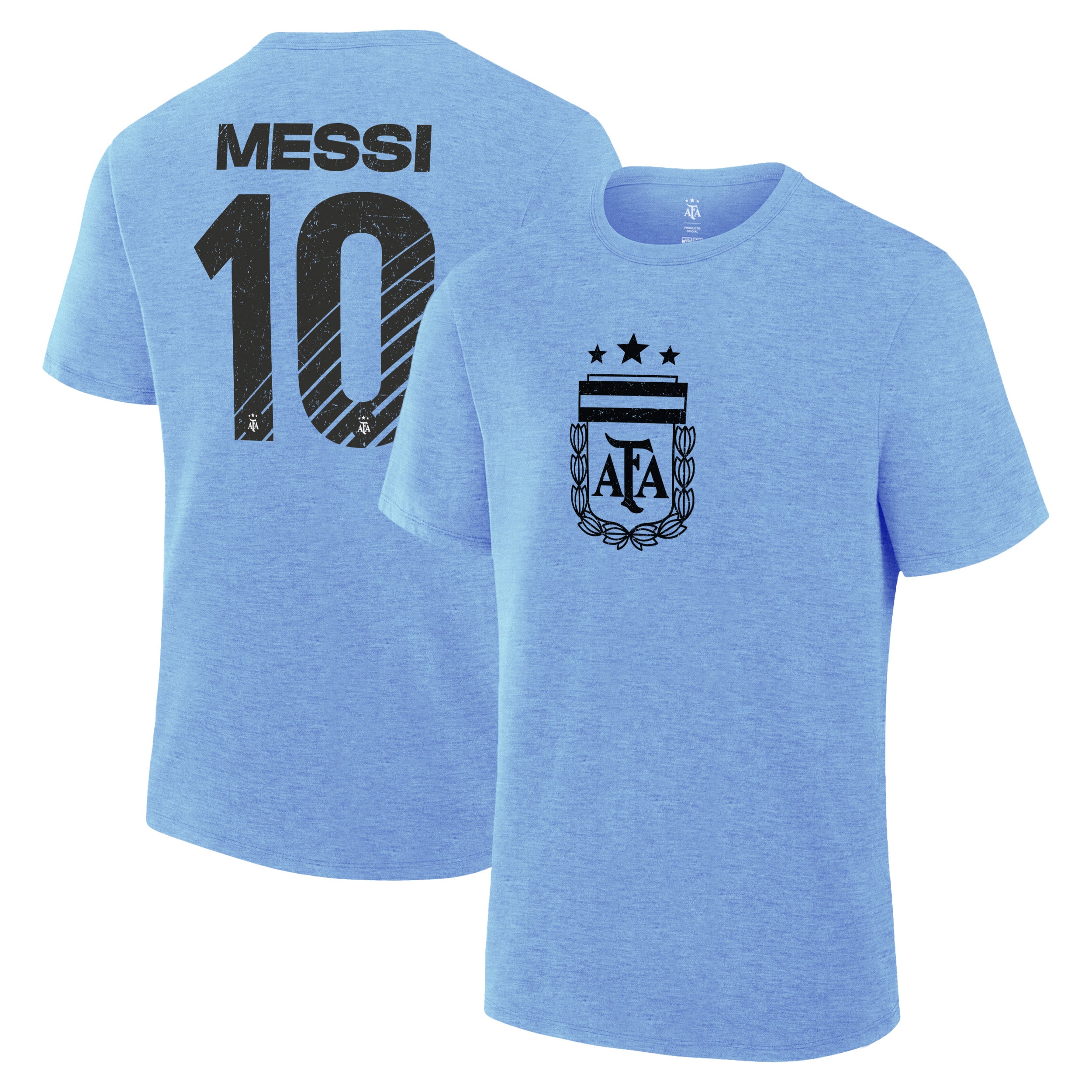 Argentina Light Blue T-shirt Front Back