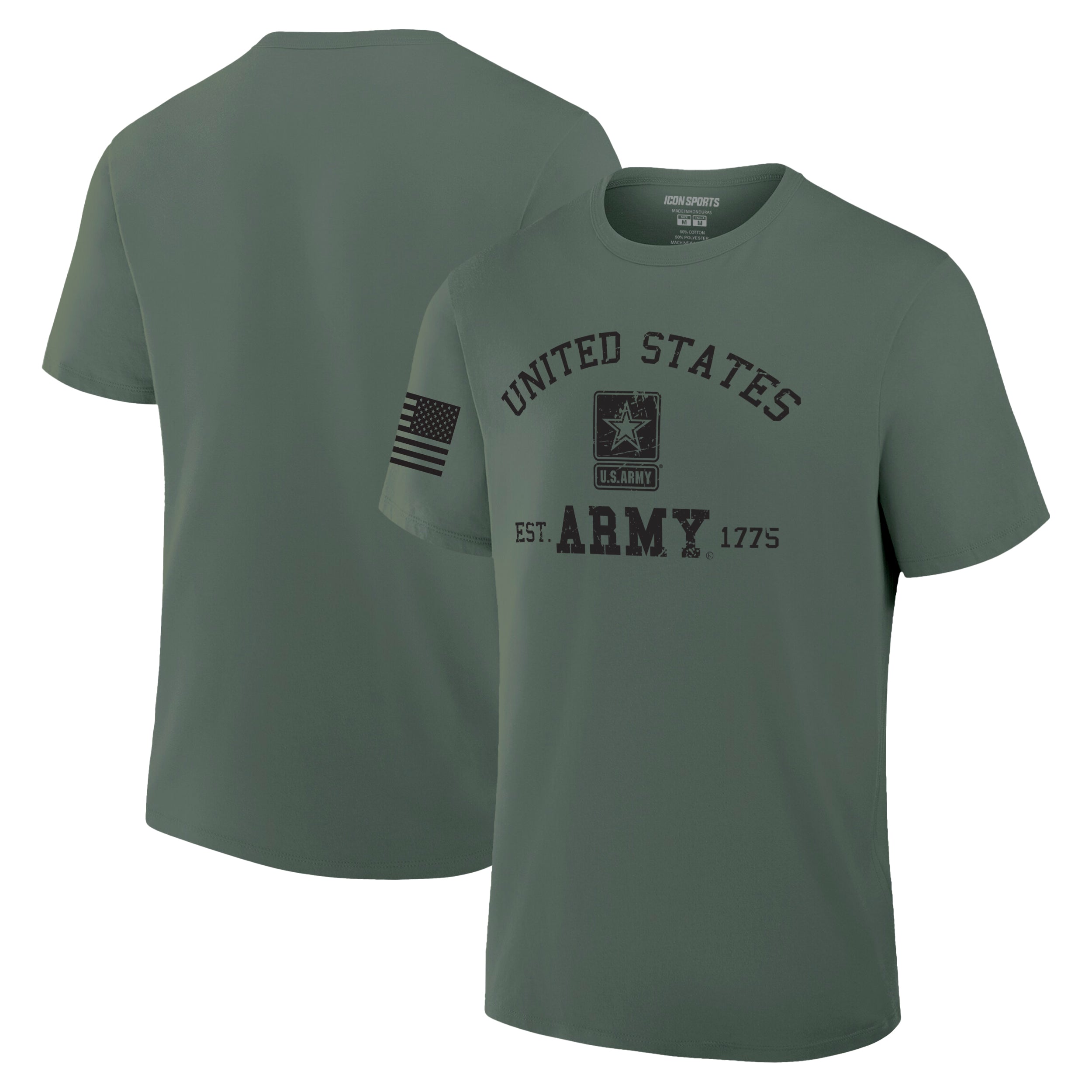 US Army Shirt Front Back