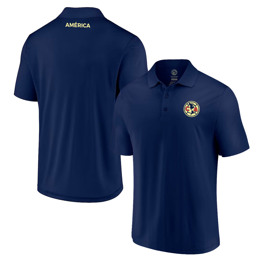 Club America Adult Woven Logo Patch Polo Shirt