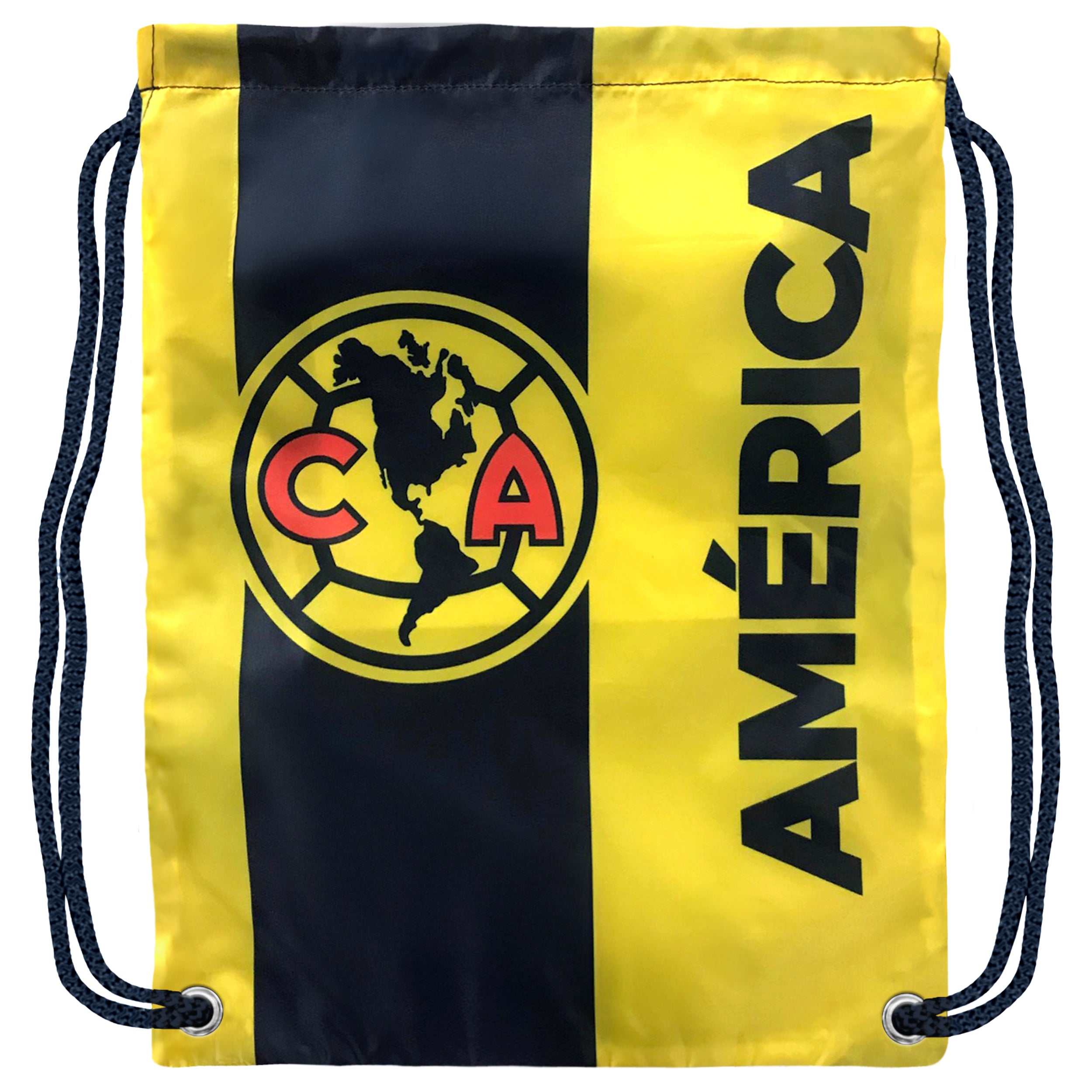 Club America Navy Cinch Bag Front