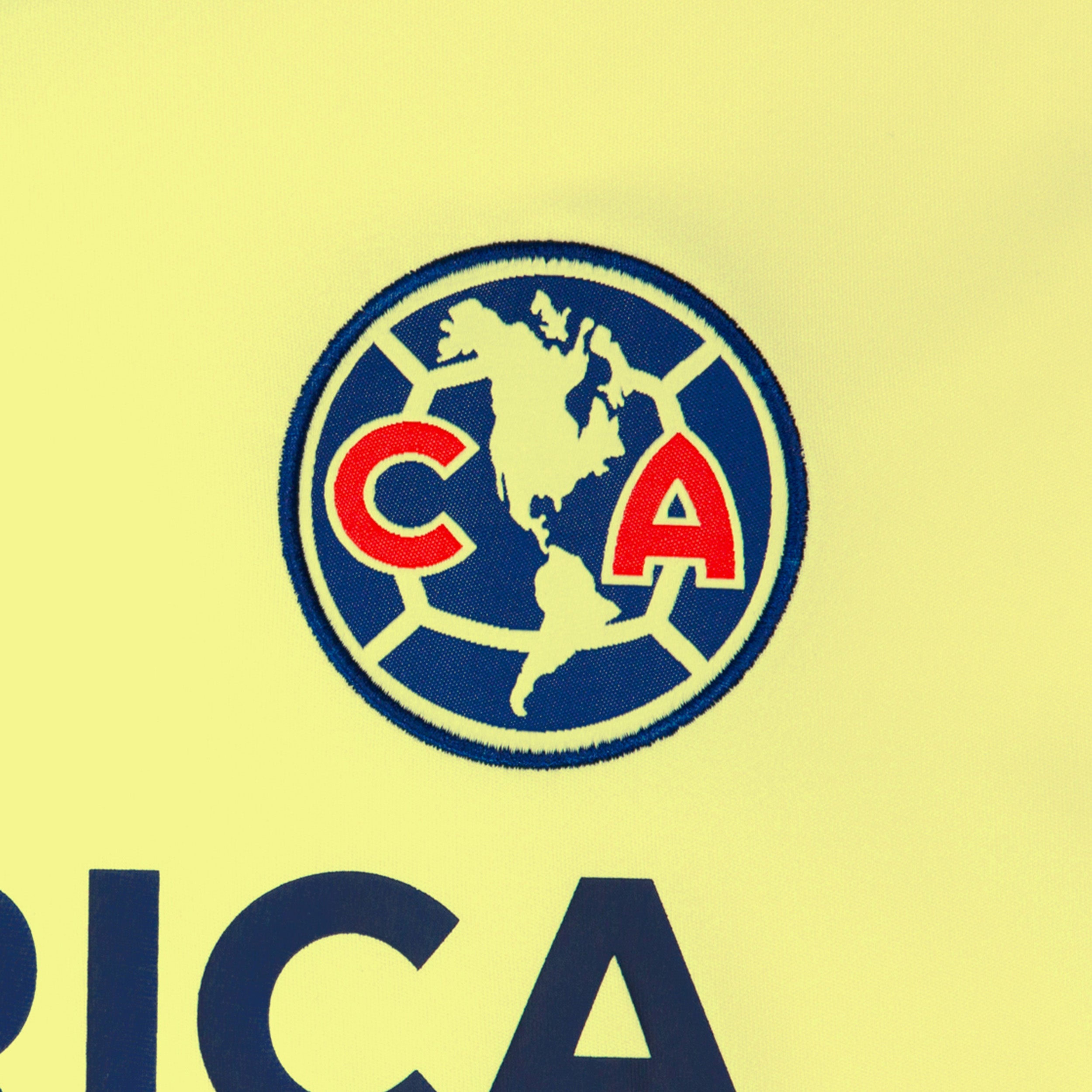 Club America Jersey Yellow Back